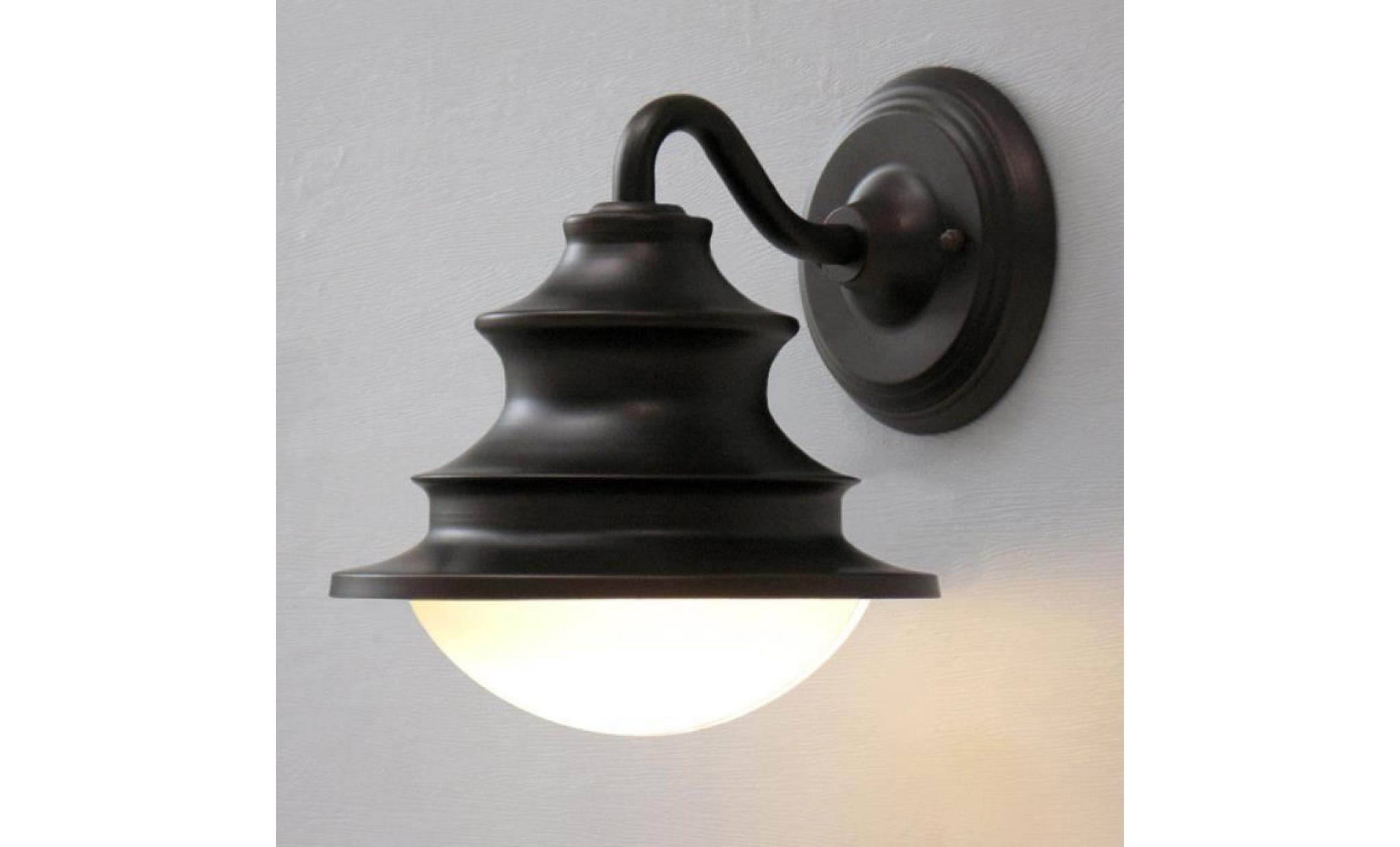 stoex® applique murale vintage lampe industrielle fer metal lampe imperméable extérieur  mur de feu 24.8cm x 25.5cm