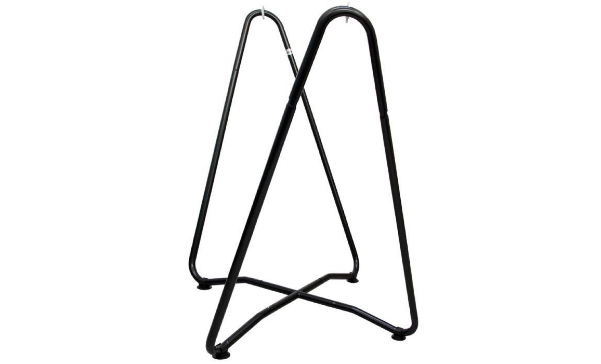 amanka support pour fauteuil suspendu 155 cm | soutien pour accrocher balancelle et chaises suspendues | en acier couleur noir | ... pas cher