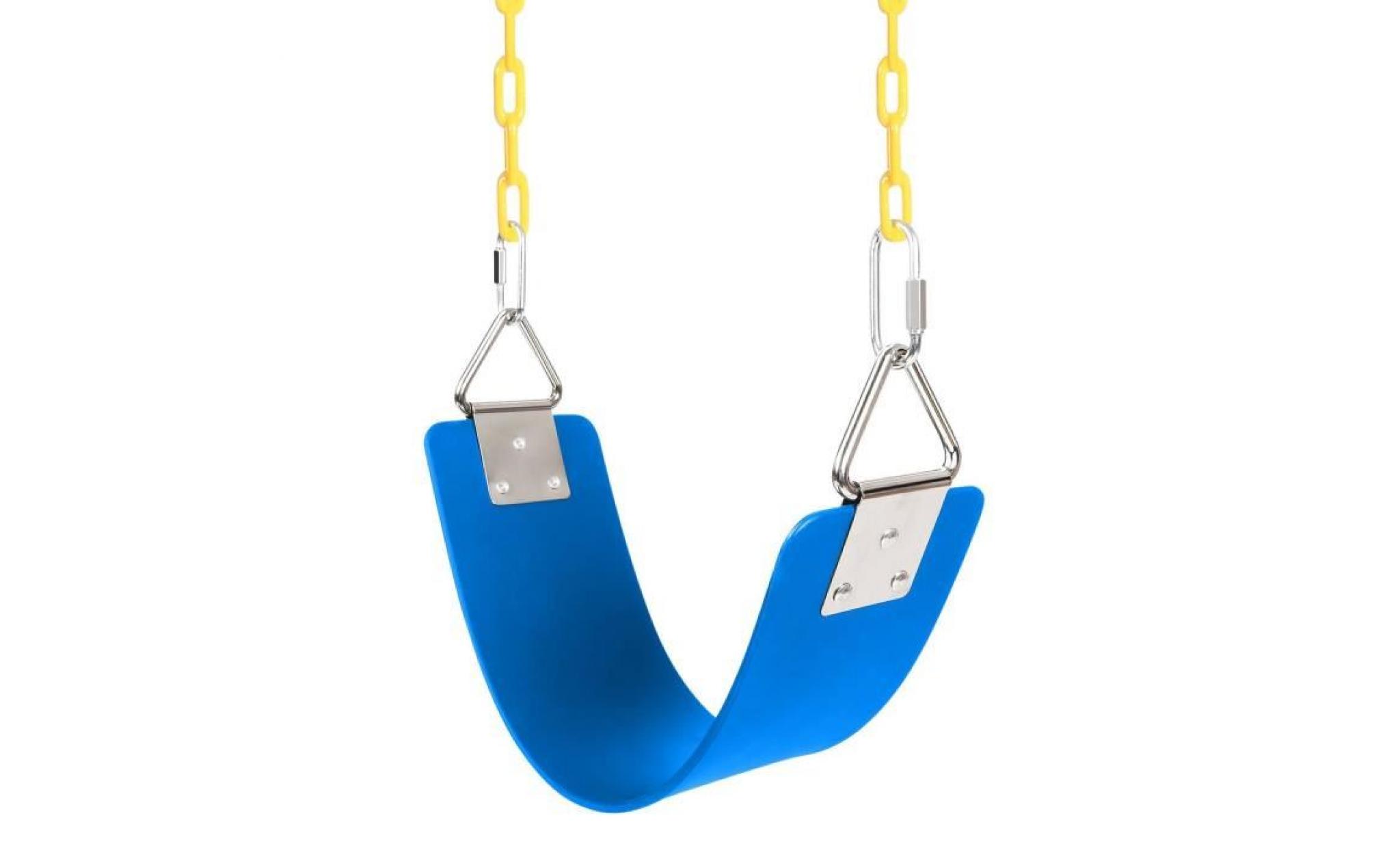 swing set siège de balançoire avec chaîne de fer ensemble   bleu