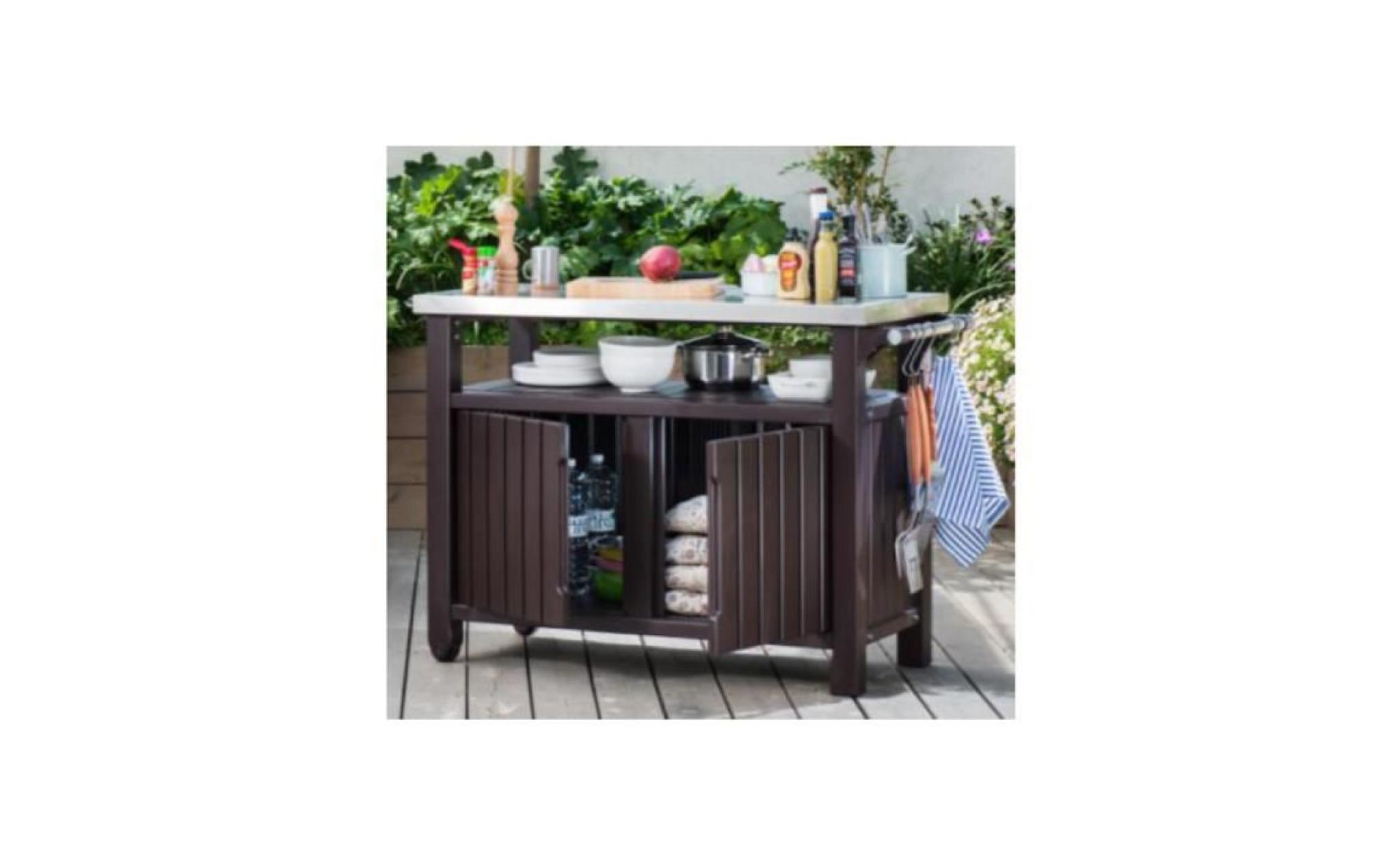 table coffre auxiliaire barbecue