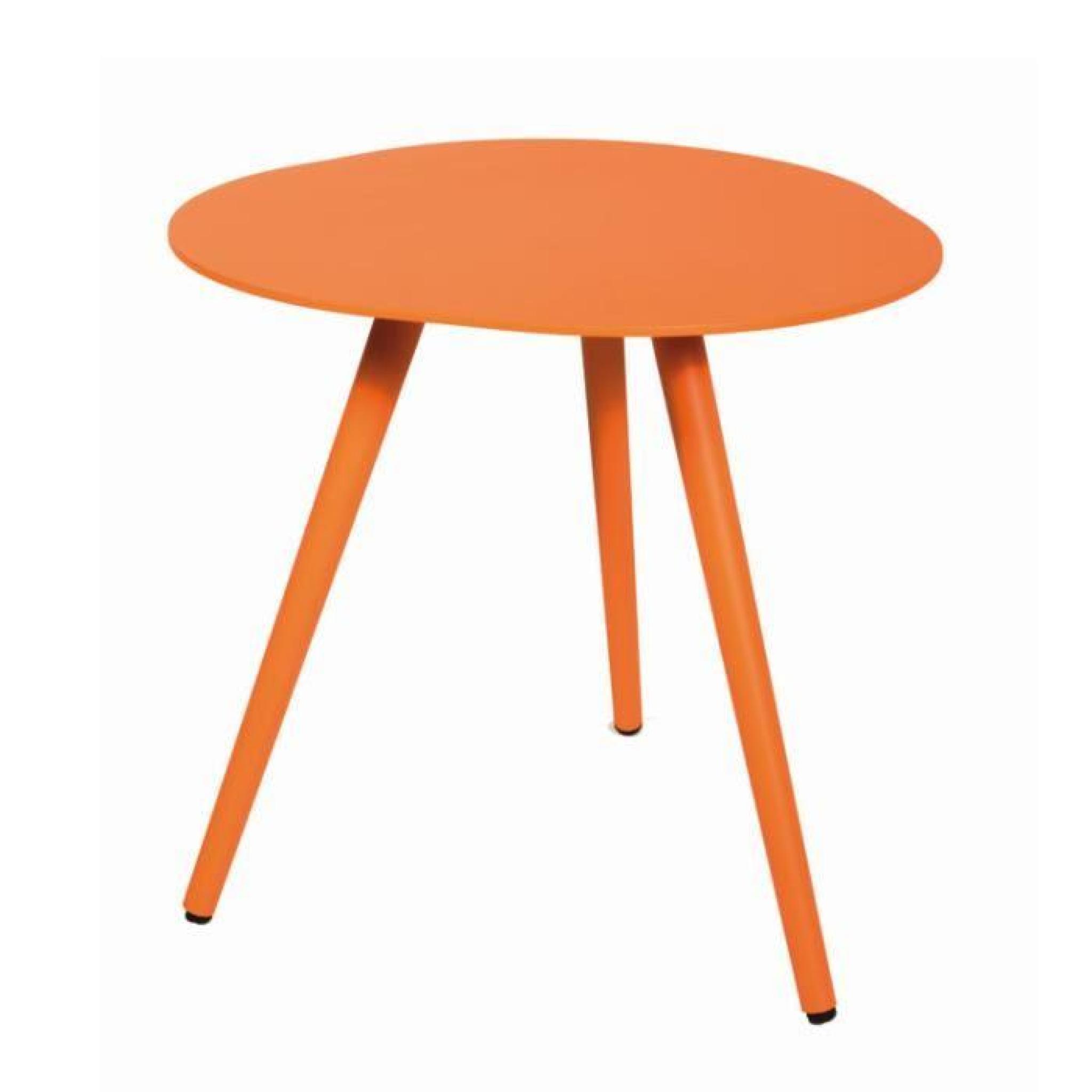 Table d'appoint en alu orange Spezia Orange