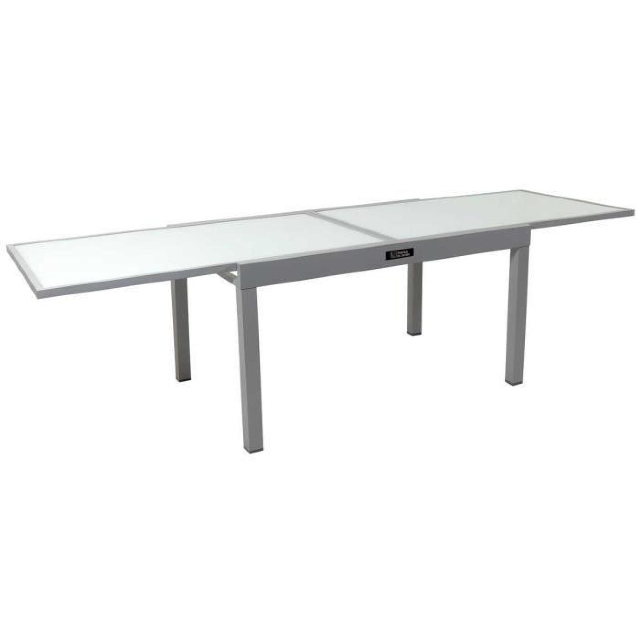 Table de jardin aluminium extensible Porto 10 - Phoenix - Noir