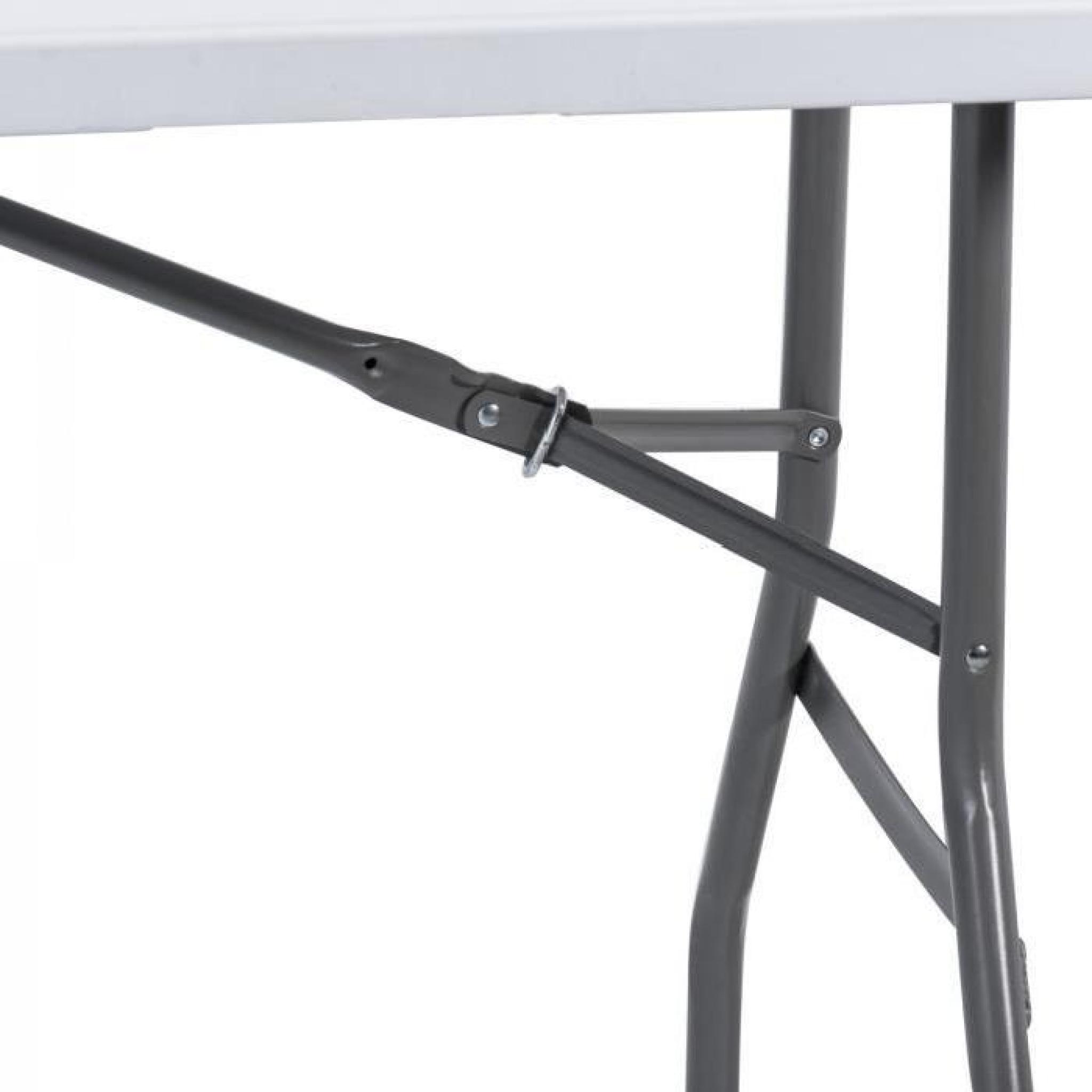 TABLE DE JARDIN EN PLASTIQUE - PLIABLE 180x75 cm pas cher