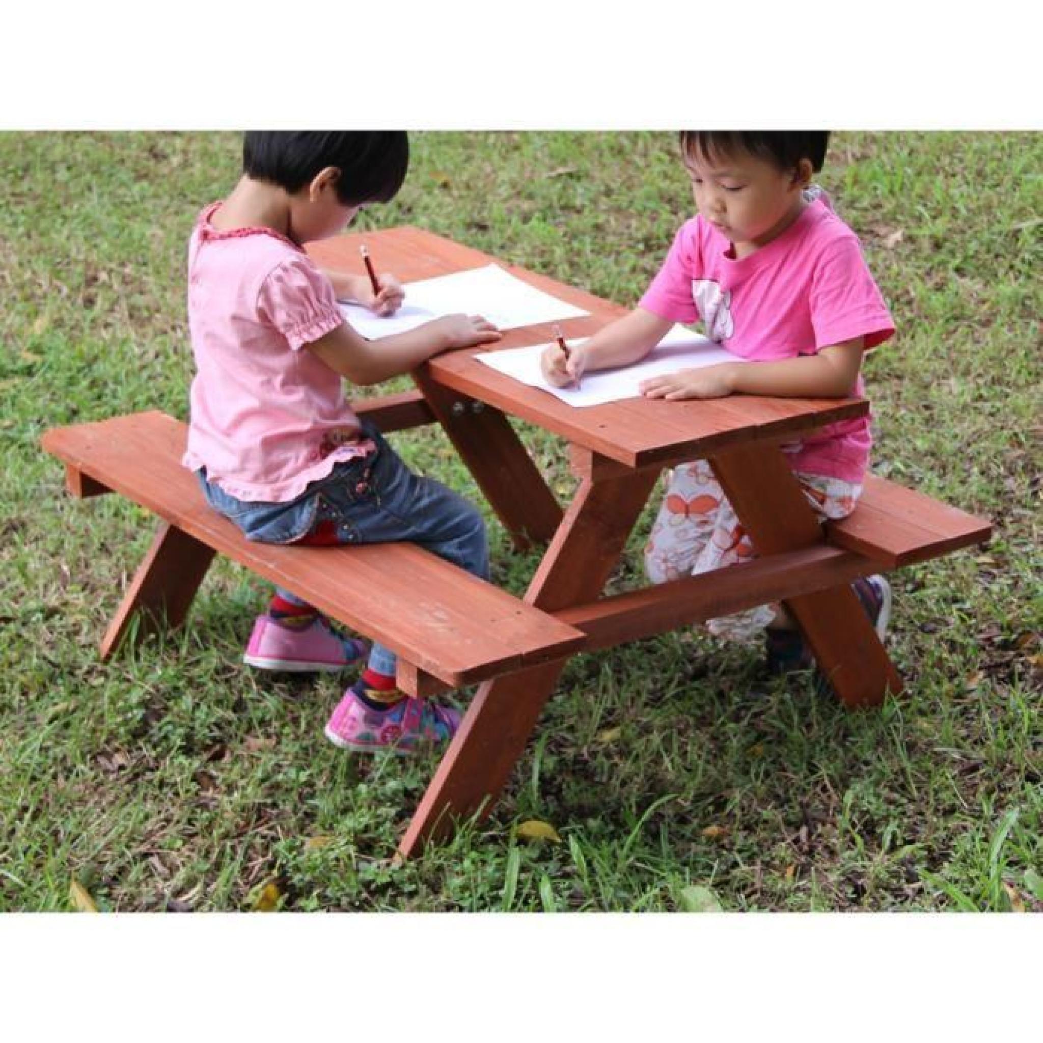 Table de jardin enfant  Kid -  78 x 90 x 48,5 cm pas cher