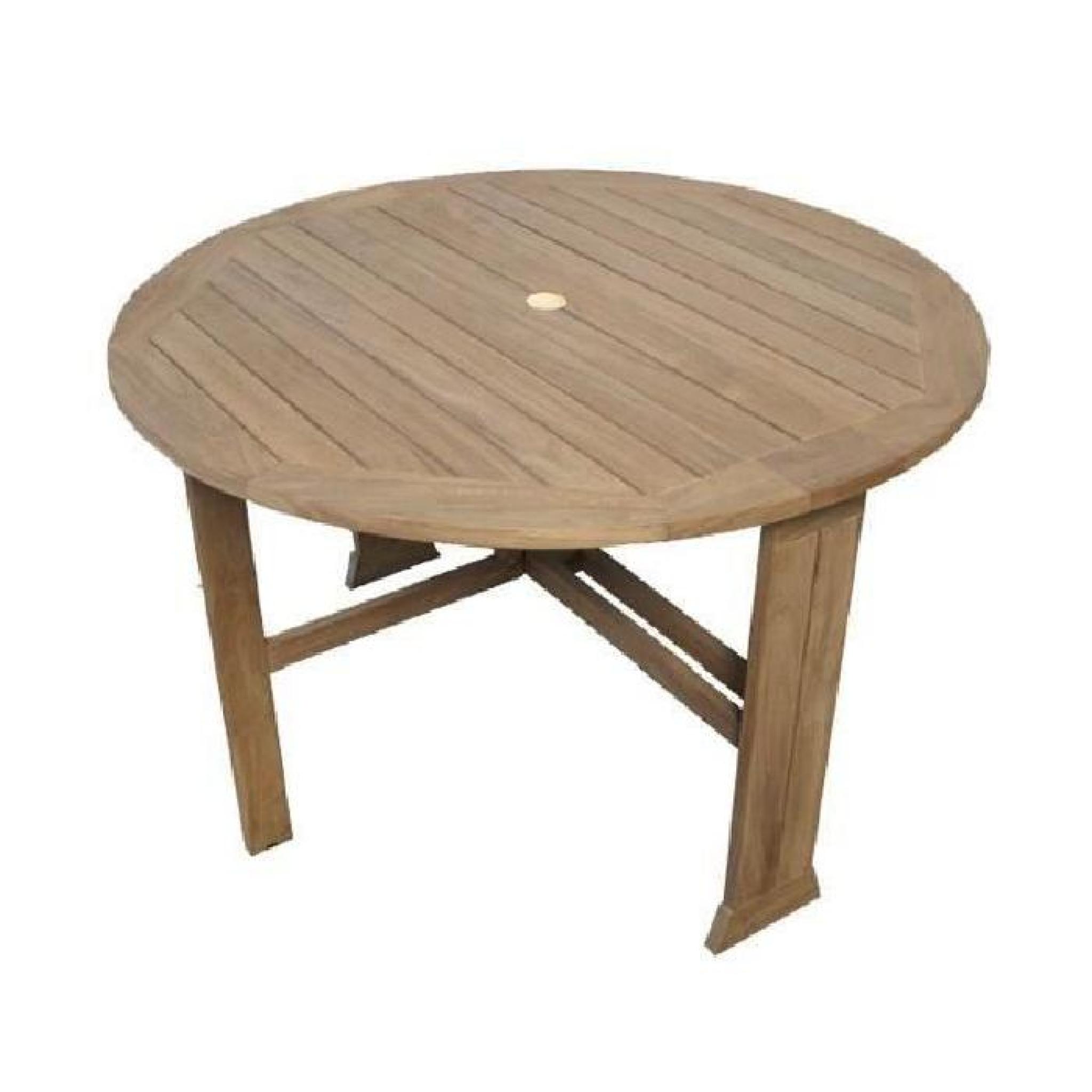 Table pliante en teck Brugge ø120 cm