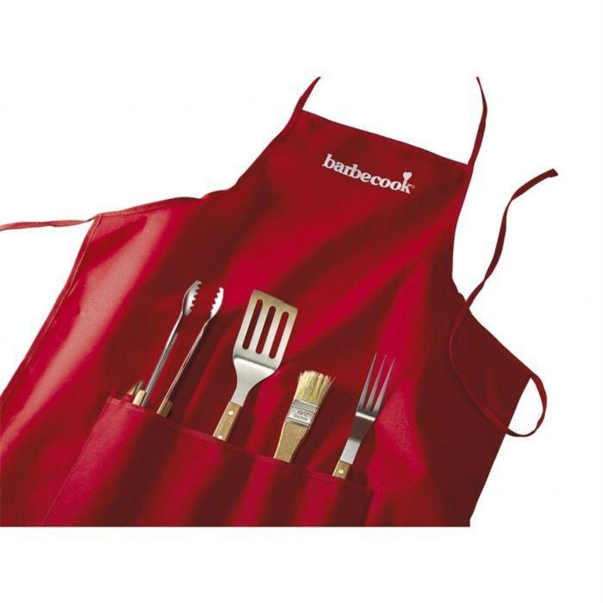 Tablier barbecue + 4 accessoires