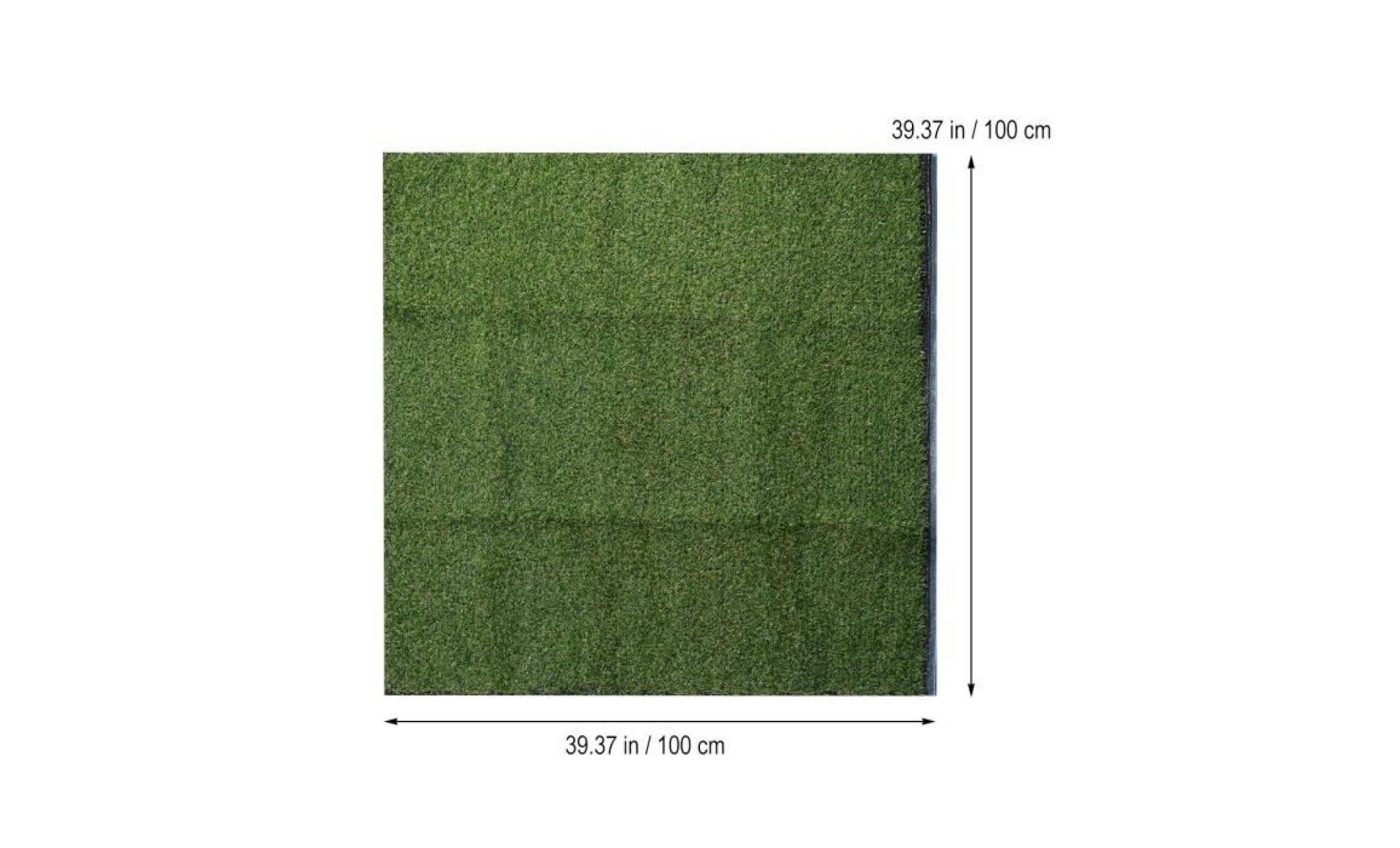 tapis de chien tapis de gazon artificiel gazon herbe faux paysage intérieur extérieur animal de compagnie zone chien 1m x 1m pas cher