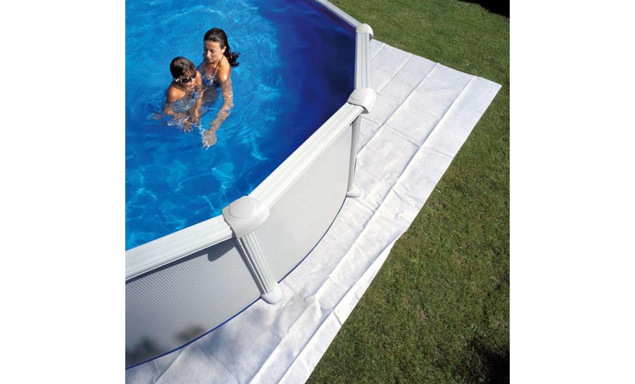 gre tapis de sol feutrine pour piscine ovale 500 x 300 cm pas cher