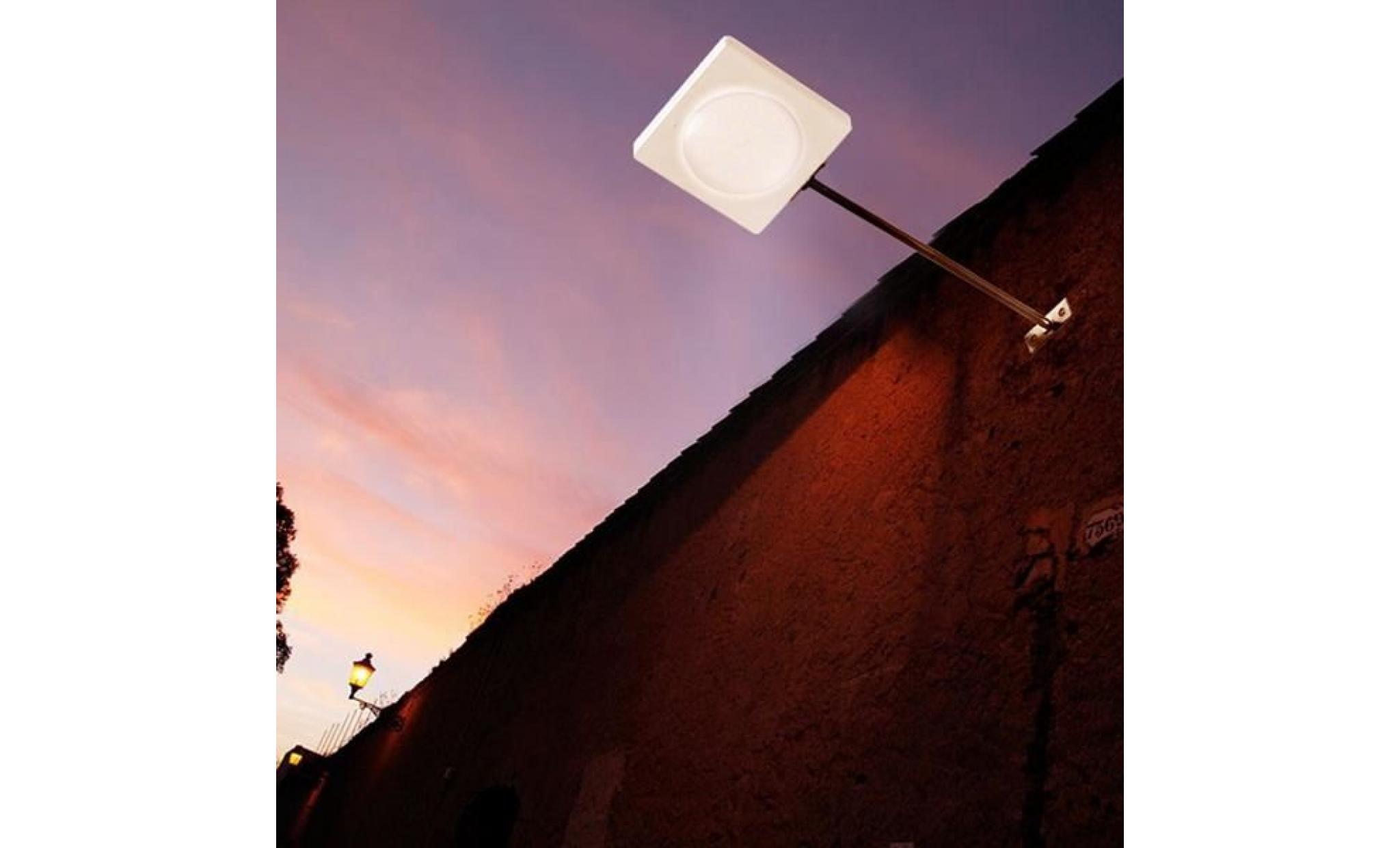 tempsa 25 led lampe solaire jardin rue extérieure ip65 detecteur mouvement pas cher