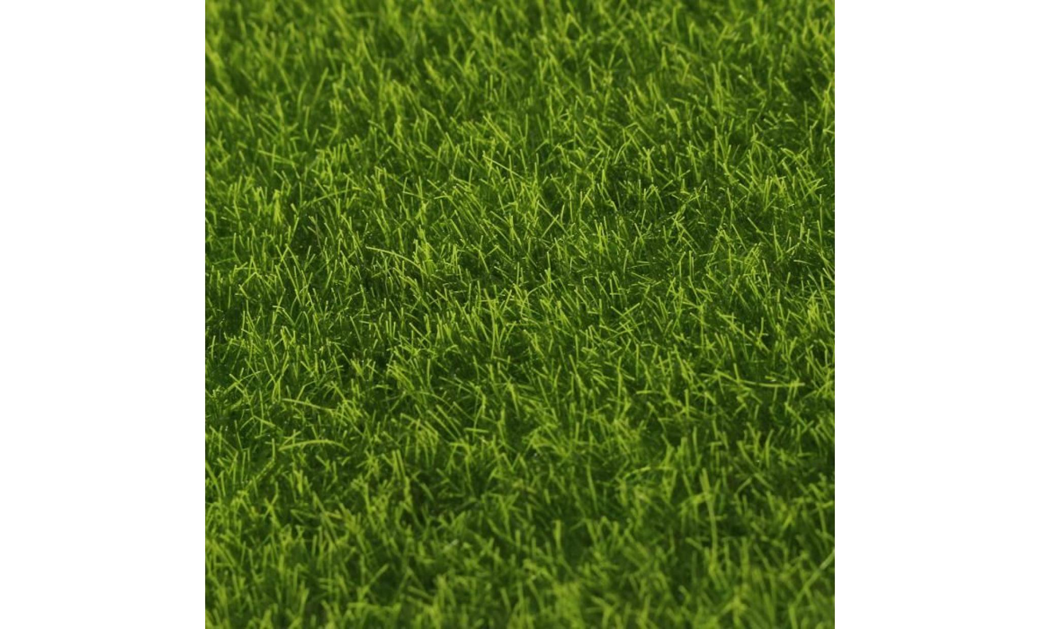 tempsa 6pcs mini gazon artificiel herbe mousse jardin décor maison 15*15cm pas cher