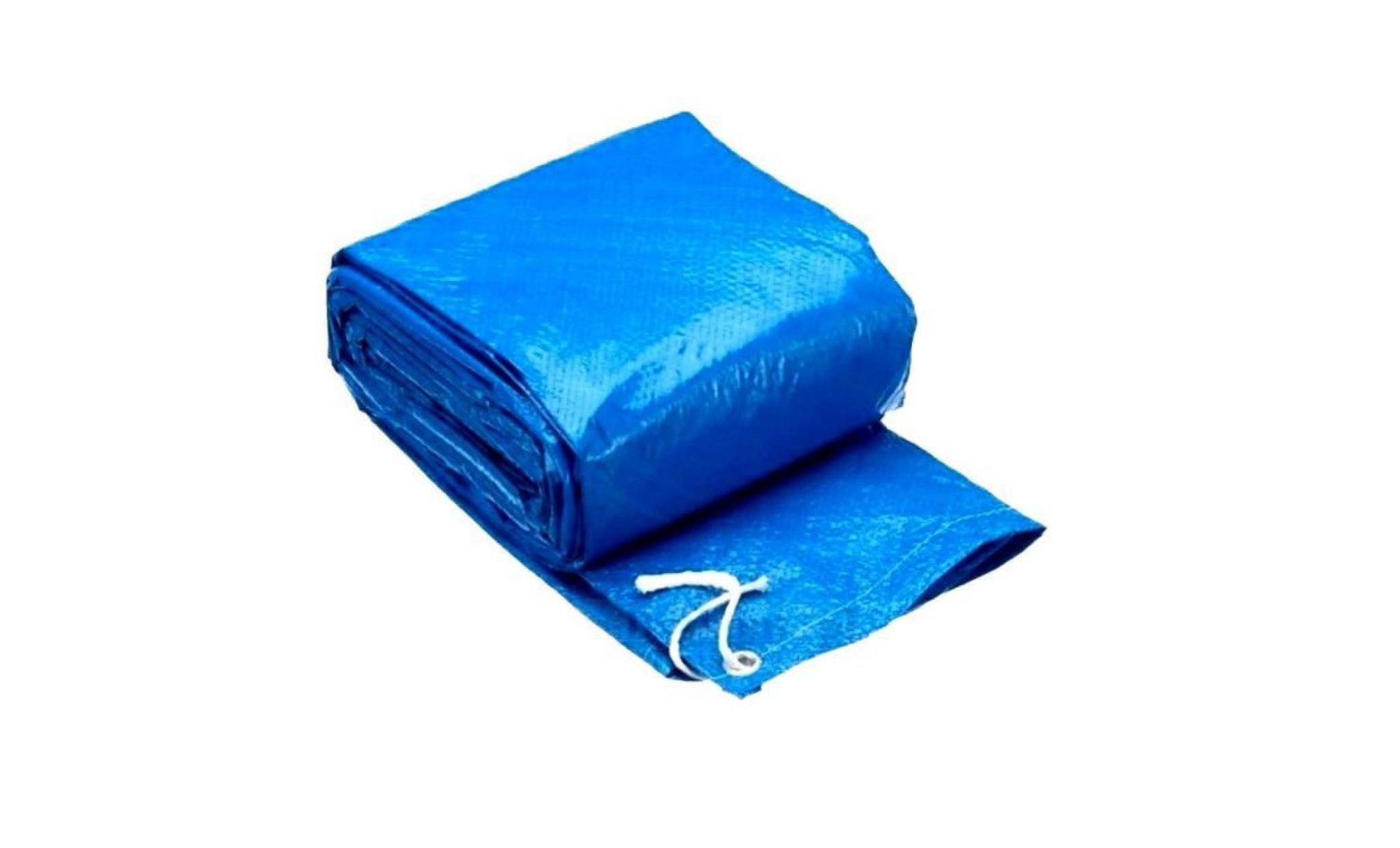 tempsa bache couverture ronde pour piscine jardin(sans piscine ) bleu ou noir (couleur aléatoire) 366cm