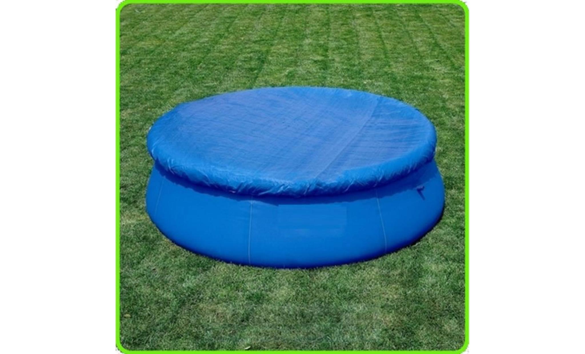 tempsa bache couverture ronde pour piscine jardin(sans piscine ) bleu ou noir (couleur aléatoire)305cm pas cher