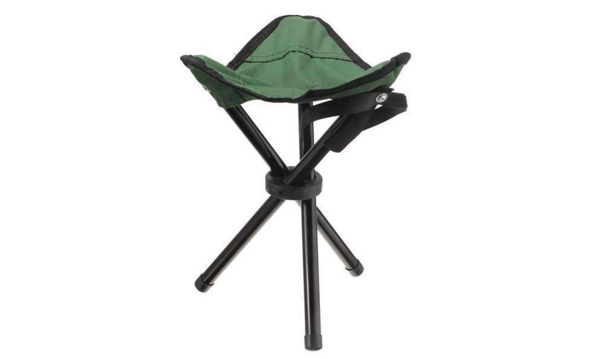tempsa chaise siege pliant trépied portable pr jardin camping peche vert