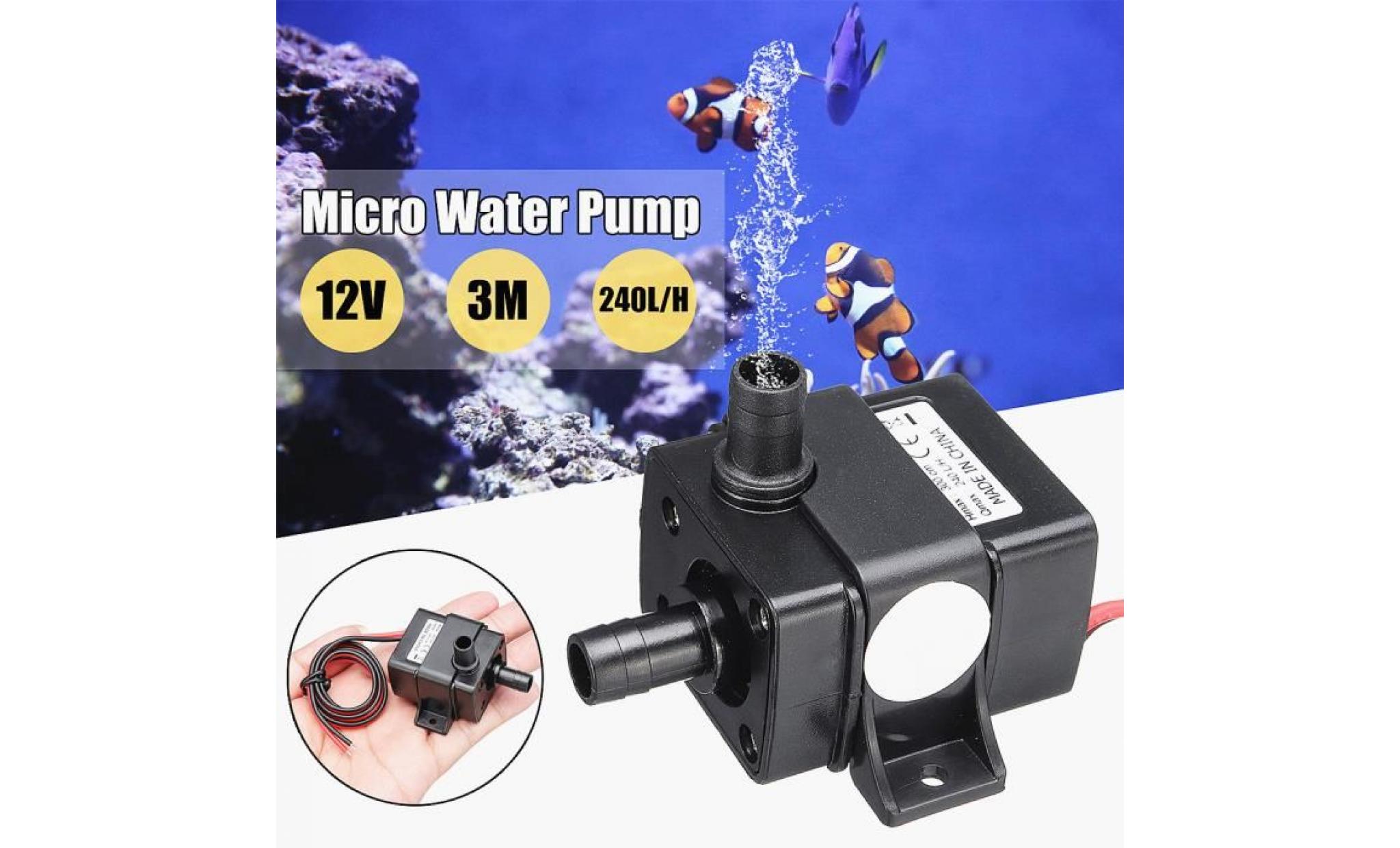 tempsa dc12v 3m 240l/h sans brosse dc pompe à eau submersible fontaine piscine aquarium