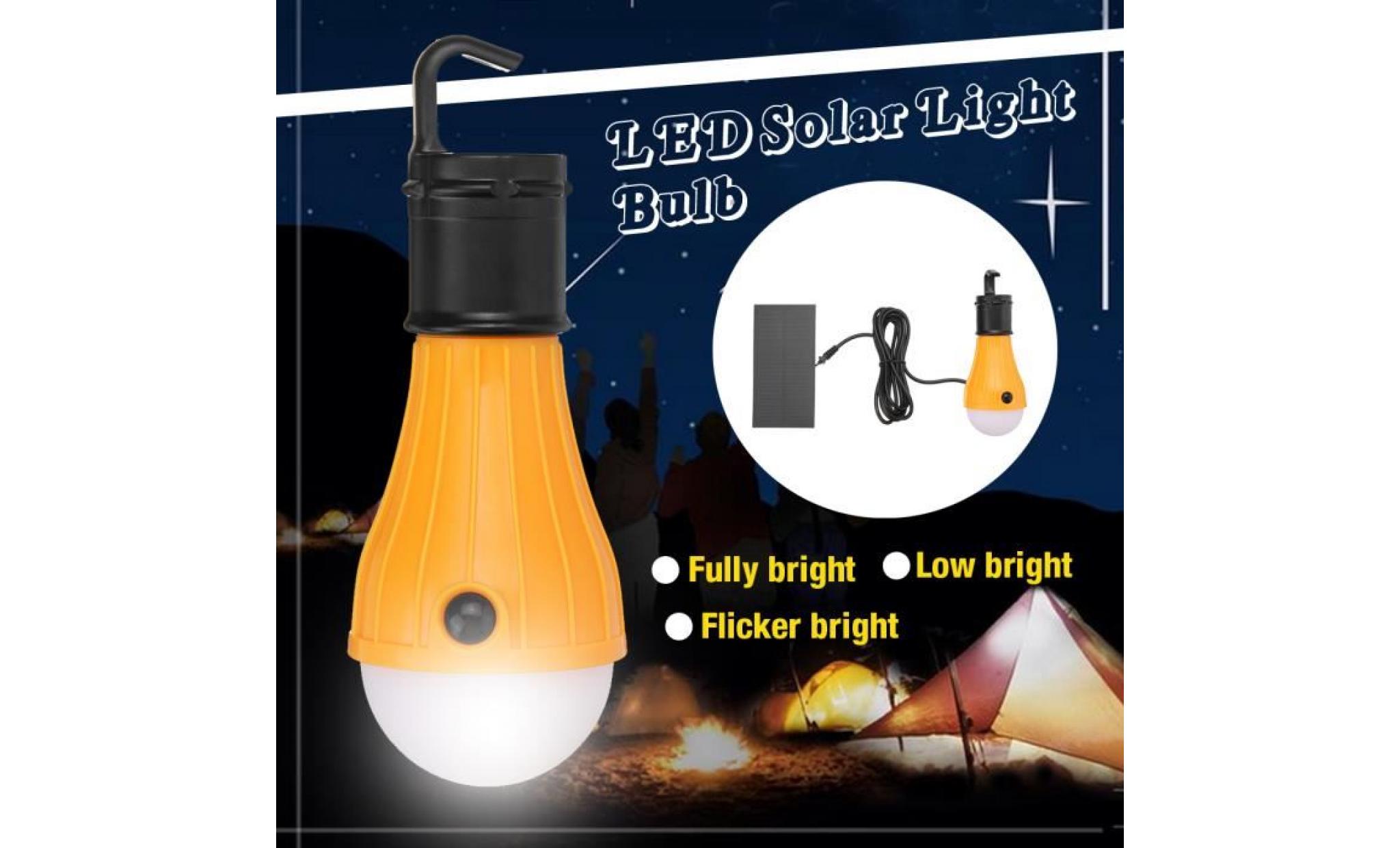 tempsa portable lampe solaire led ampoule rechargeable lanterne tente camping maison