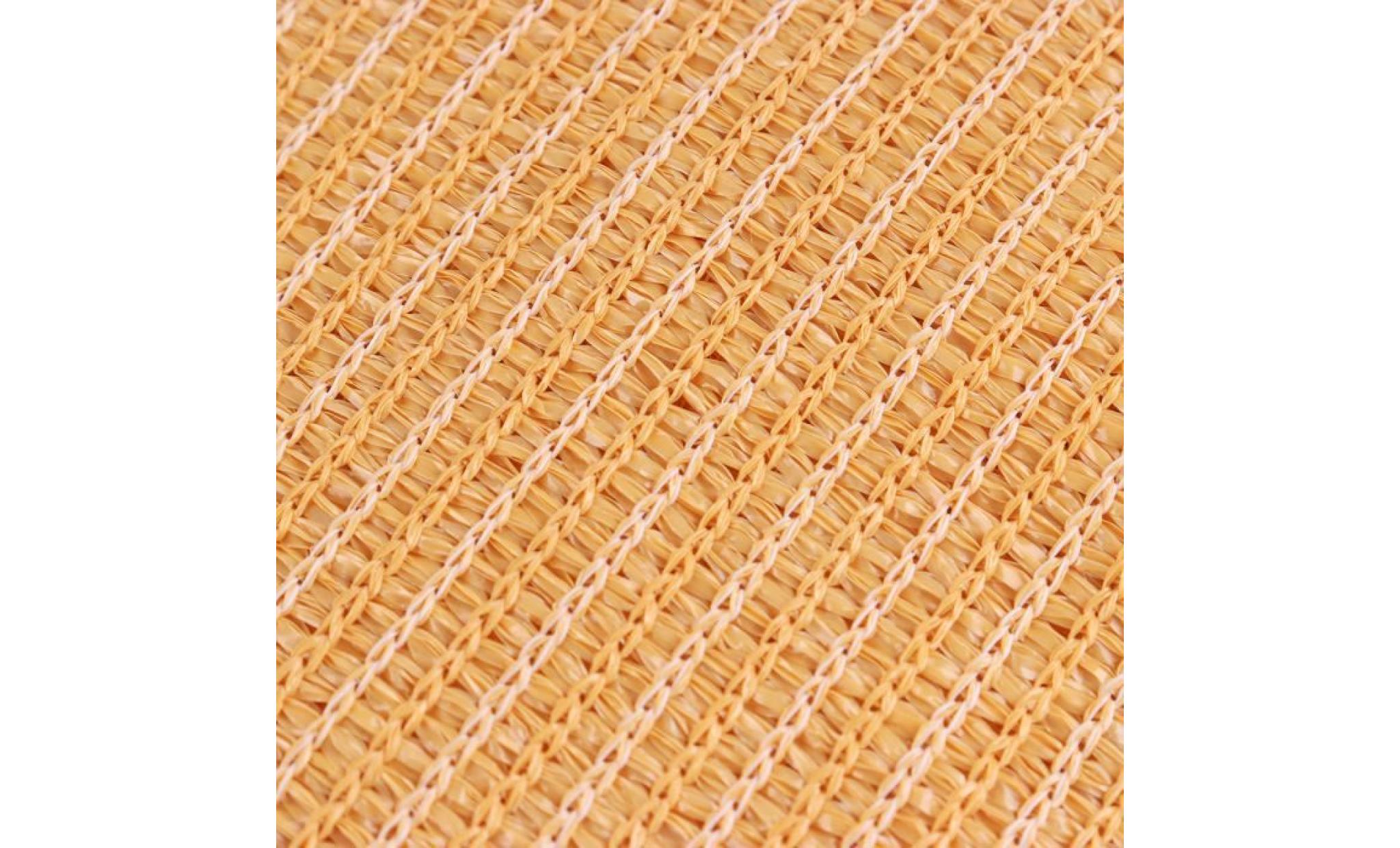 tempsa voile ombrage high density polyethylene farbic toile solaire taud rectangulaire sable 10x16` / 3x5m pas cher