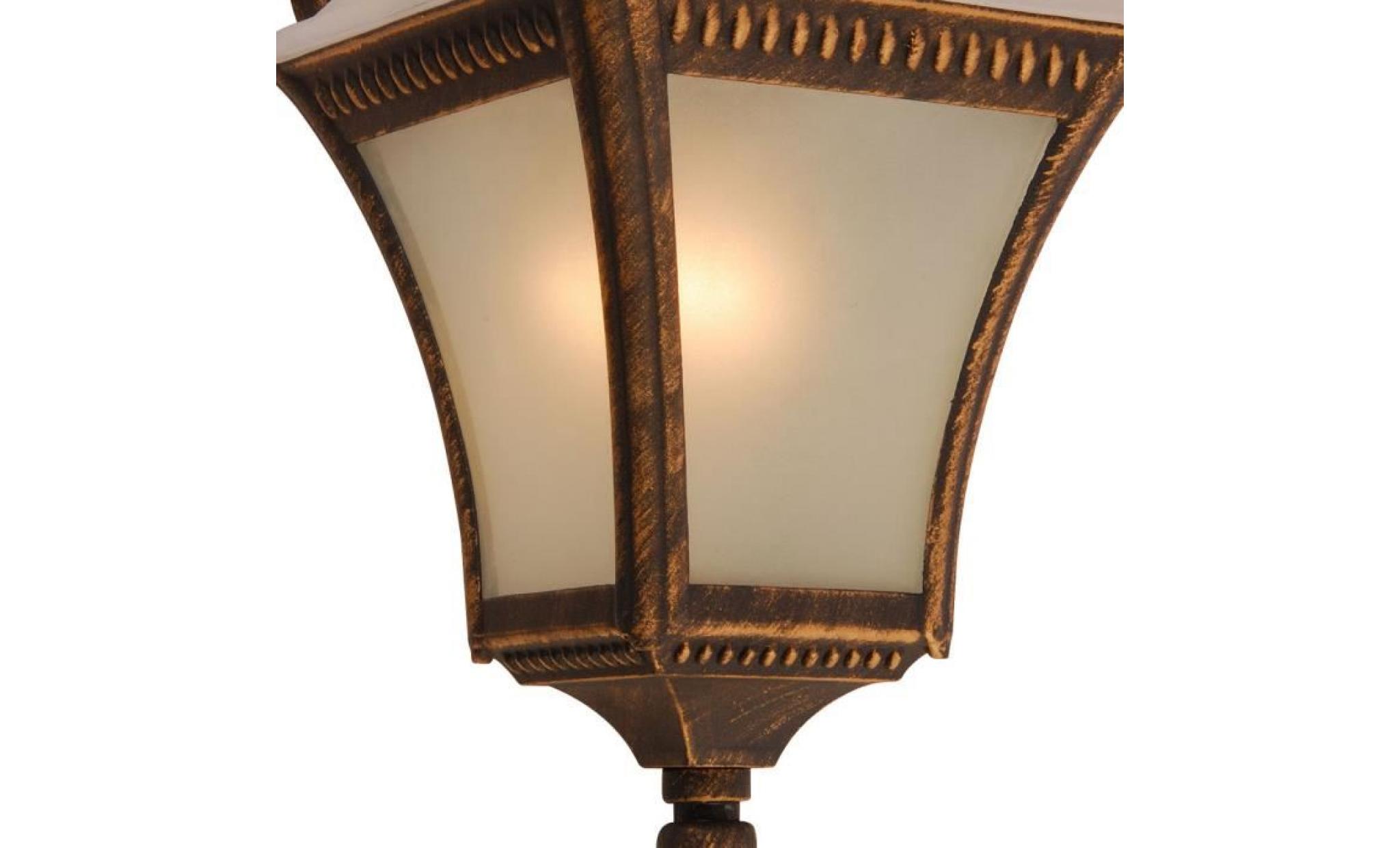 terrain lumière mur extérieur spots lampe lanterne de verre patinée en série incl. lampes led rgb pas cher