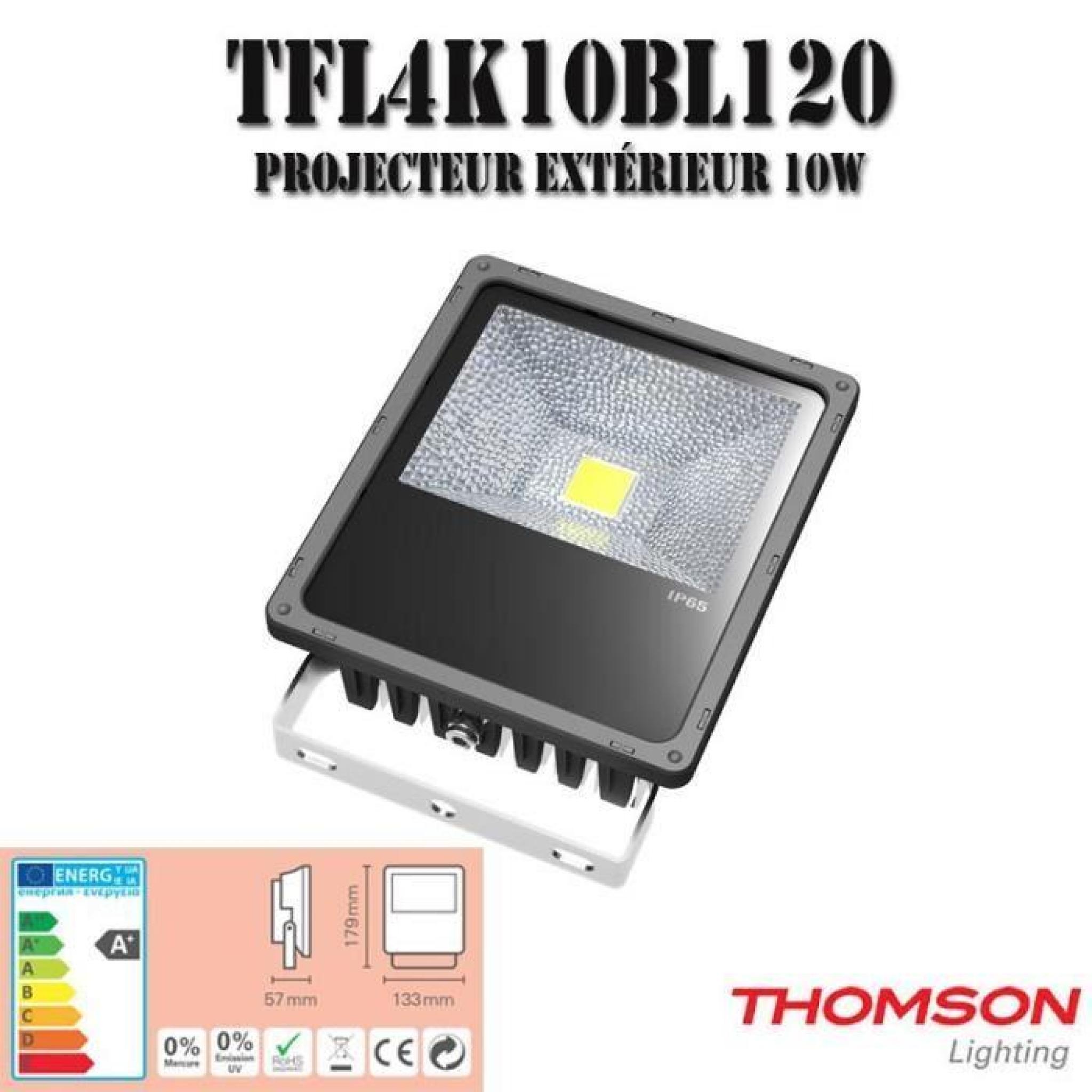 TFL4K10BL120: Projecteur ext 10W 4K