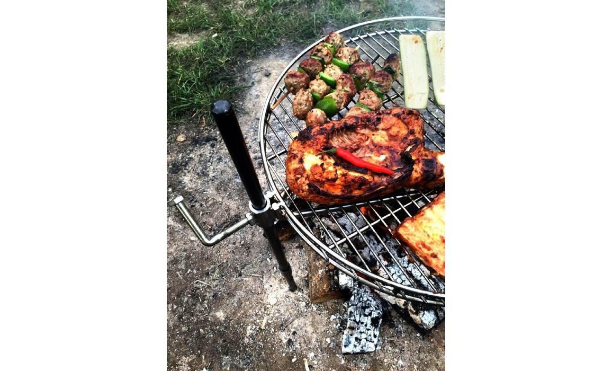 the perfect campfire grill, pioneer grill, 46cm pas cher