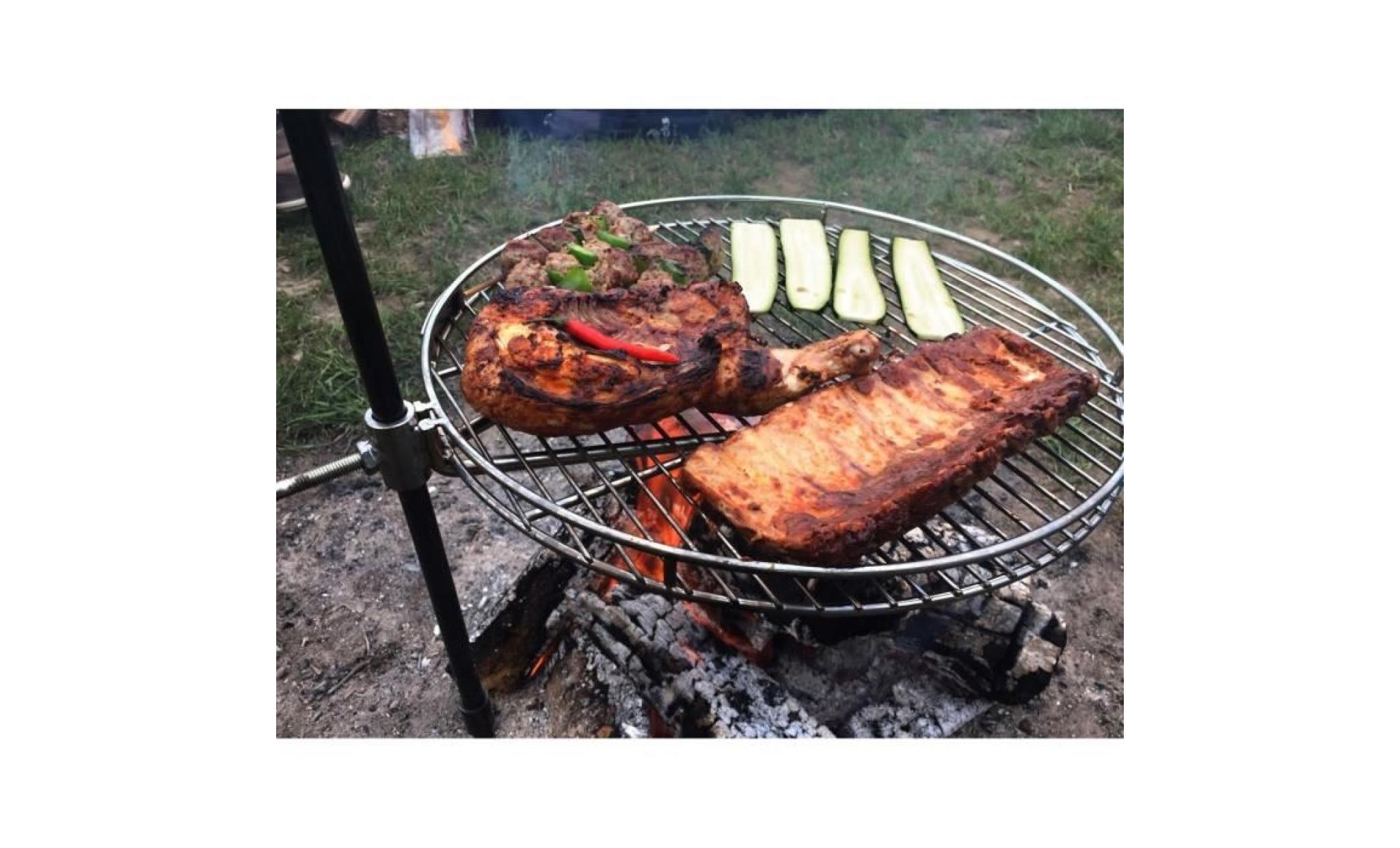 the perfect campfire grill, pioneer grill, 46cm pas cher