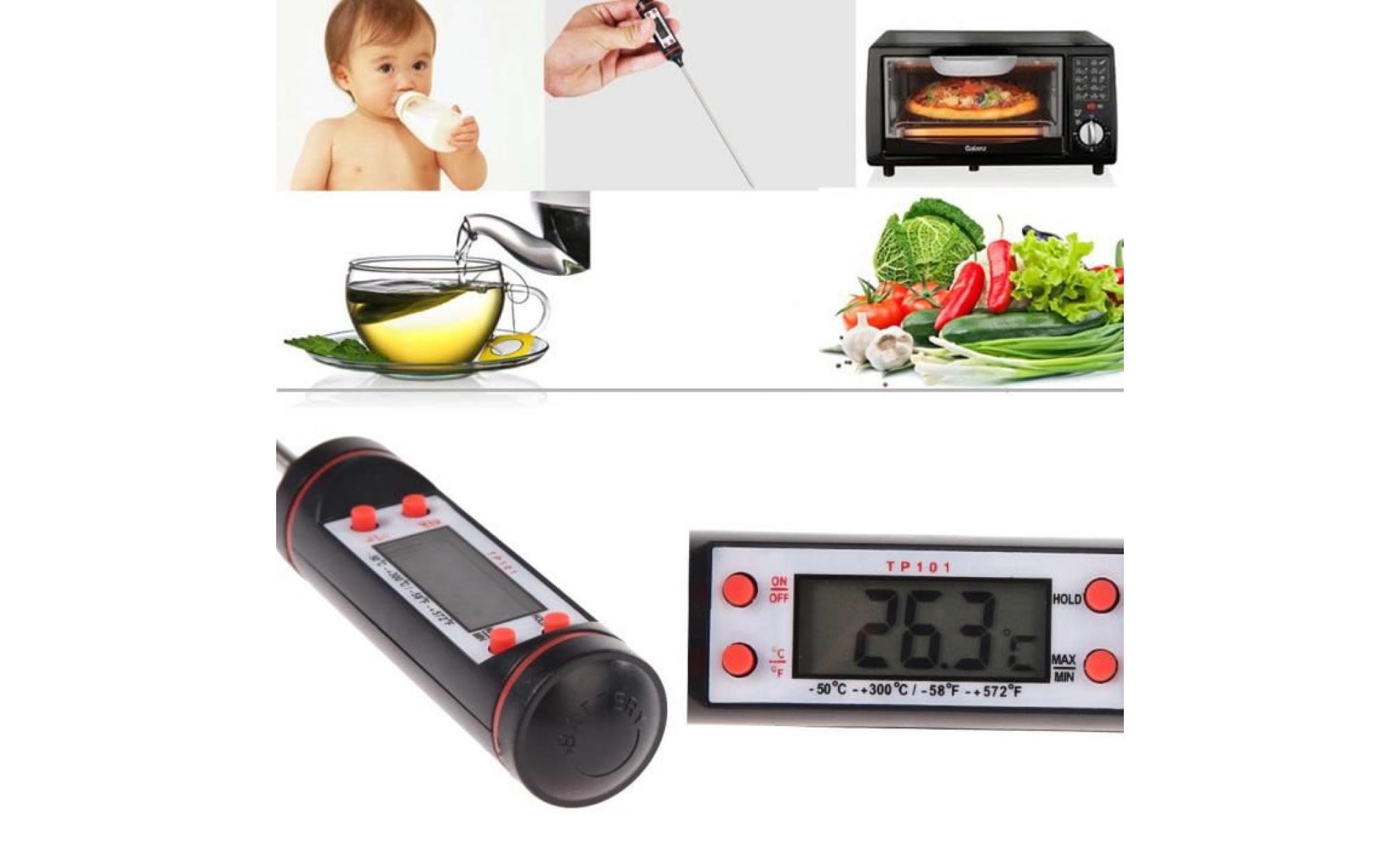 thermomètre au four à viande alimentation numérique au barbecue sonde thermomètre électronique de cuisine