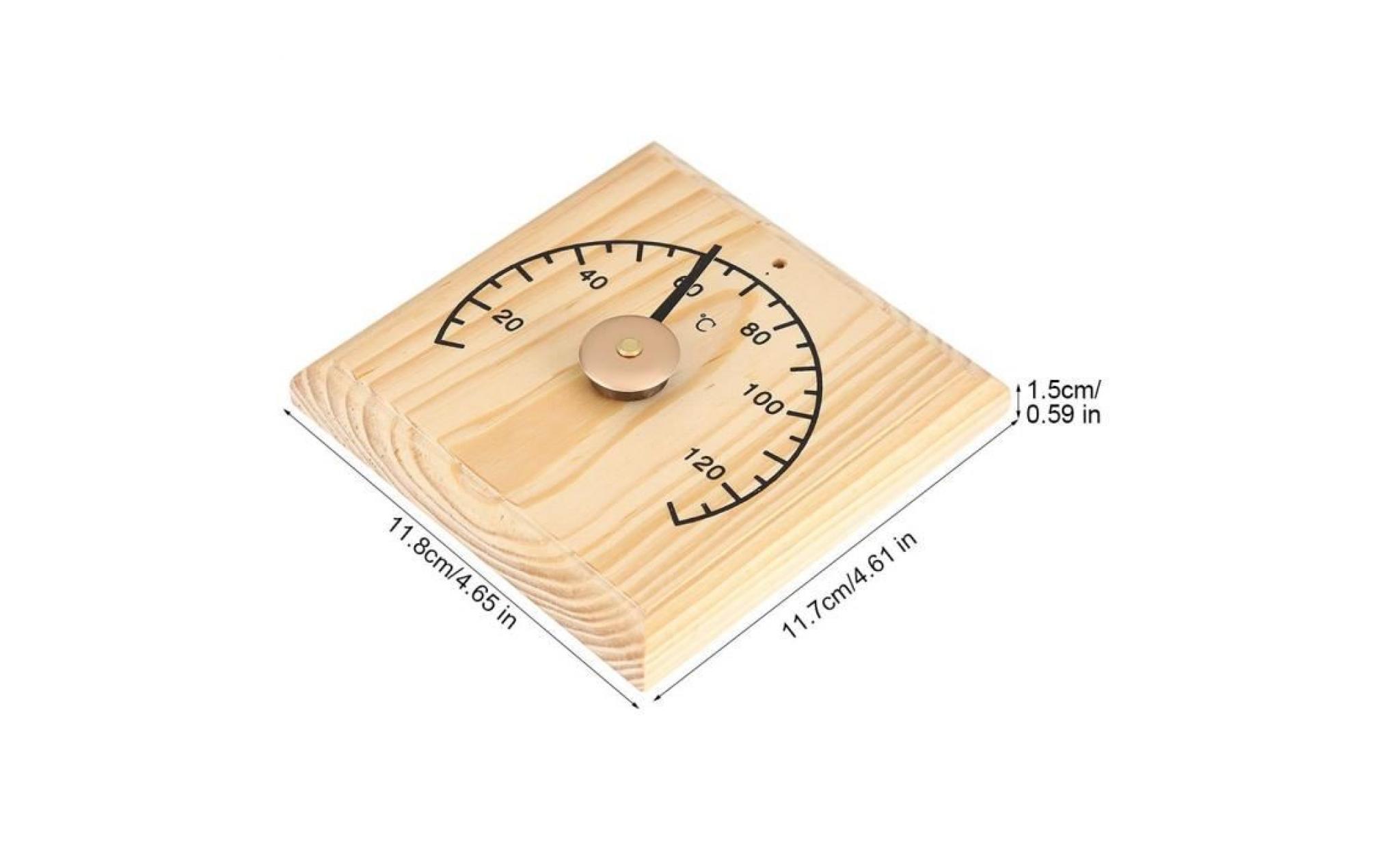 thermomètre de salle de sauna accessoire sauna en bois 0 140℃   dq france pas cher