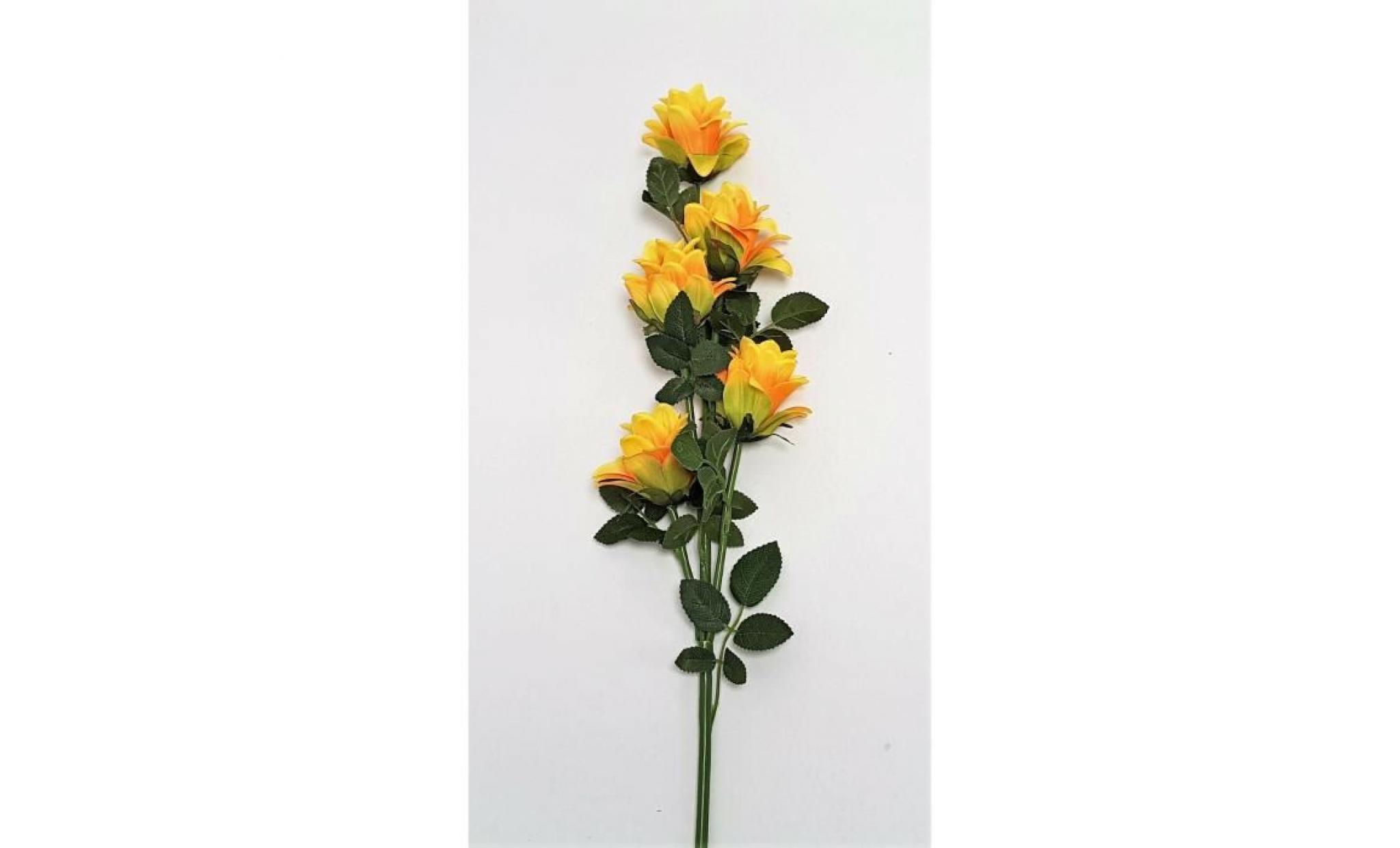 tige artificiel de mini dragon artificiel orange et jaune   85 cm   fausses fleurs pas cher