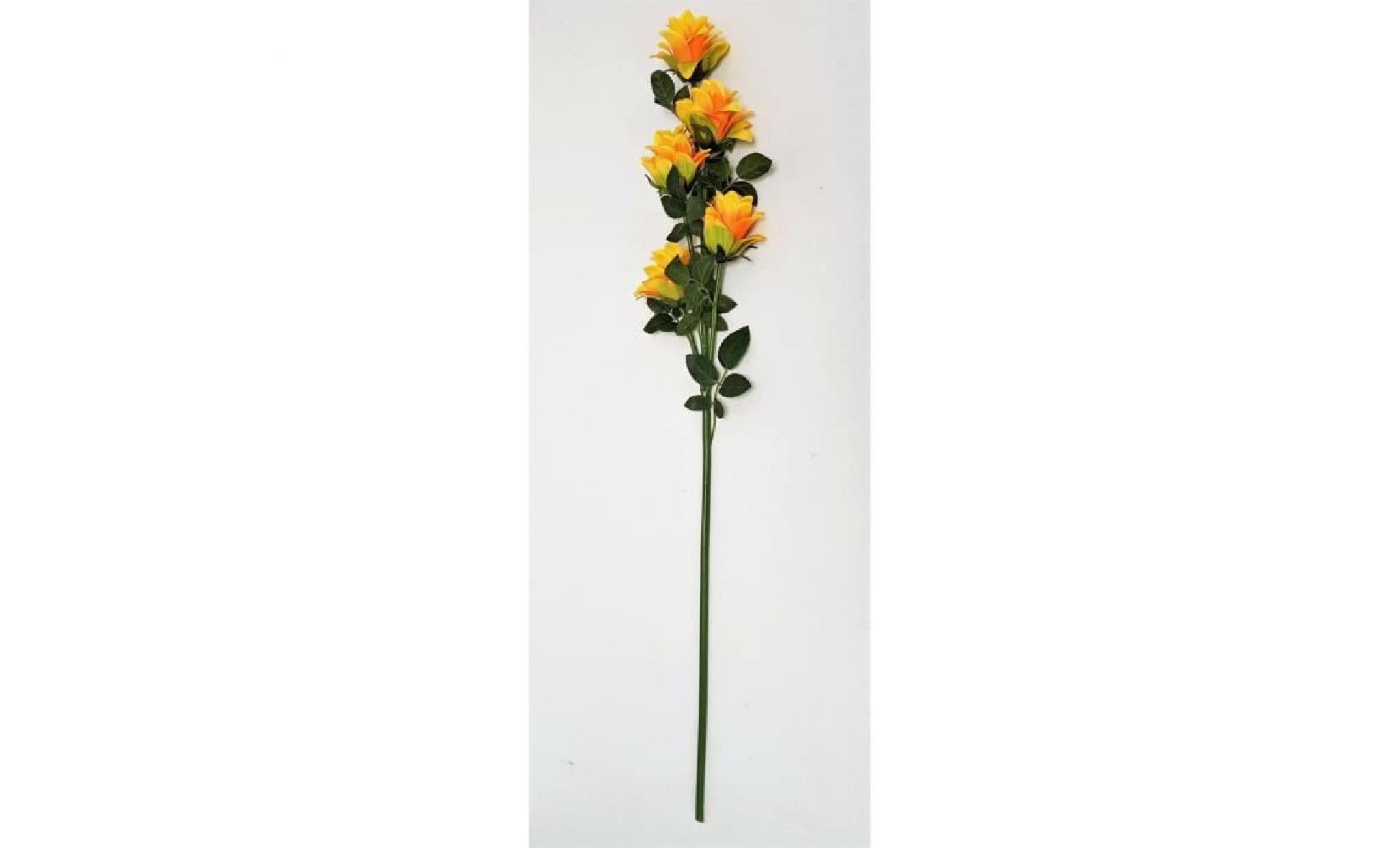 tige artificiel de mini dragon artificiel orange et jaune   85 cm   fausses fleurs pas cher