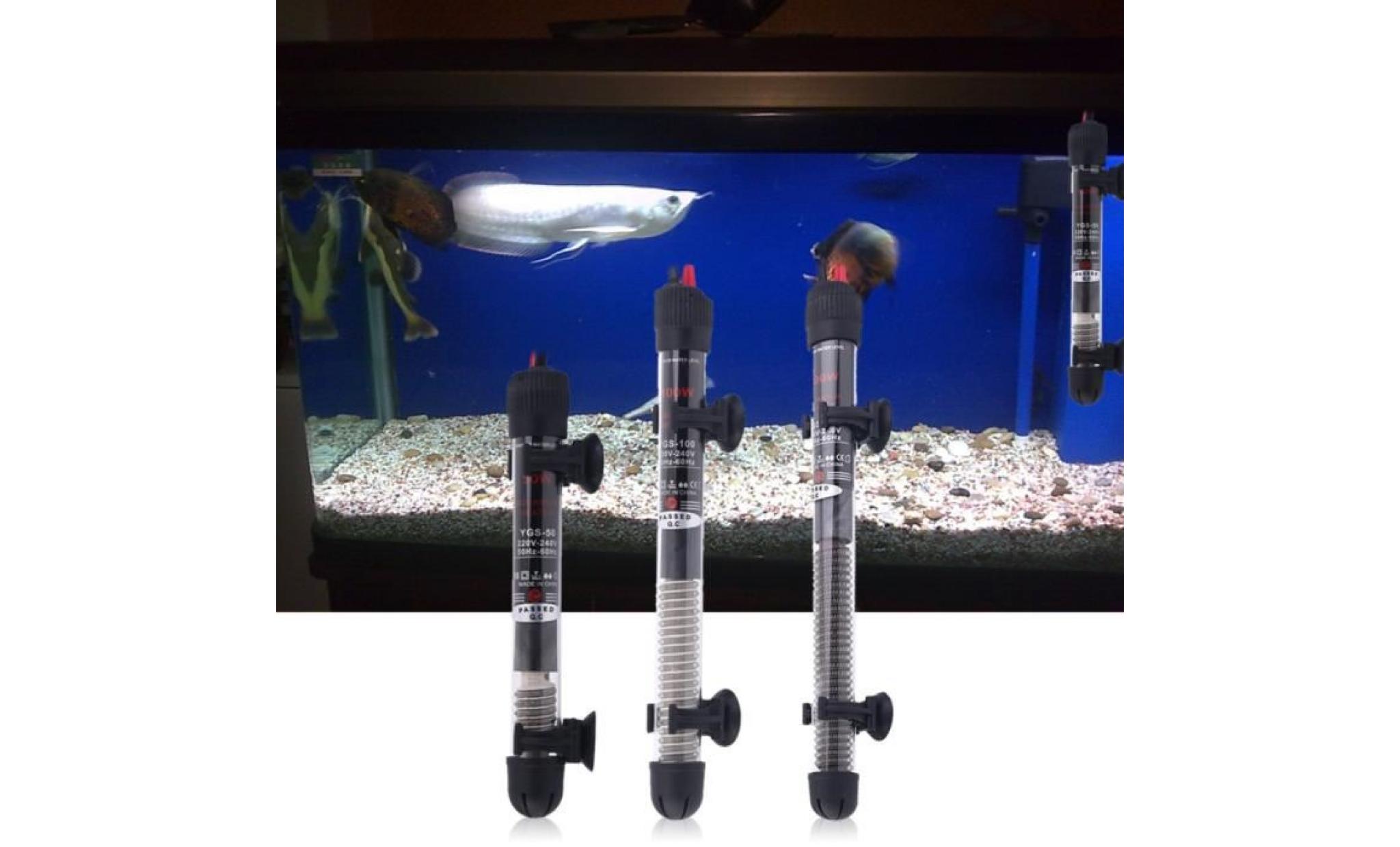 tiges de chauffage réglables de thermostat de température pour l'eau de réservoir de poissons d'aquarium