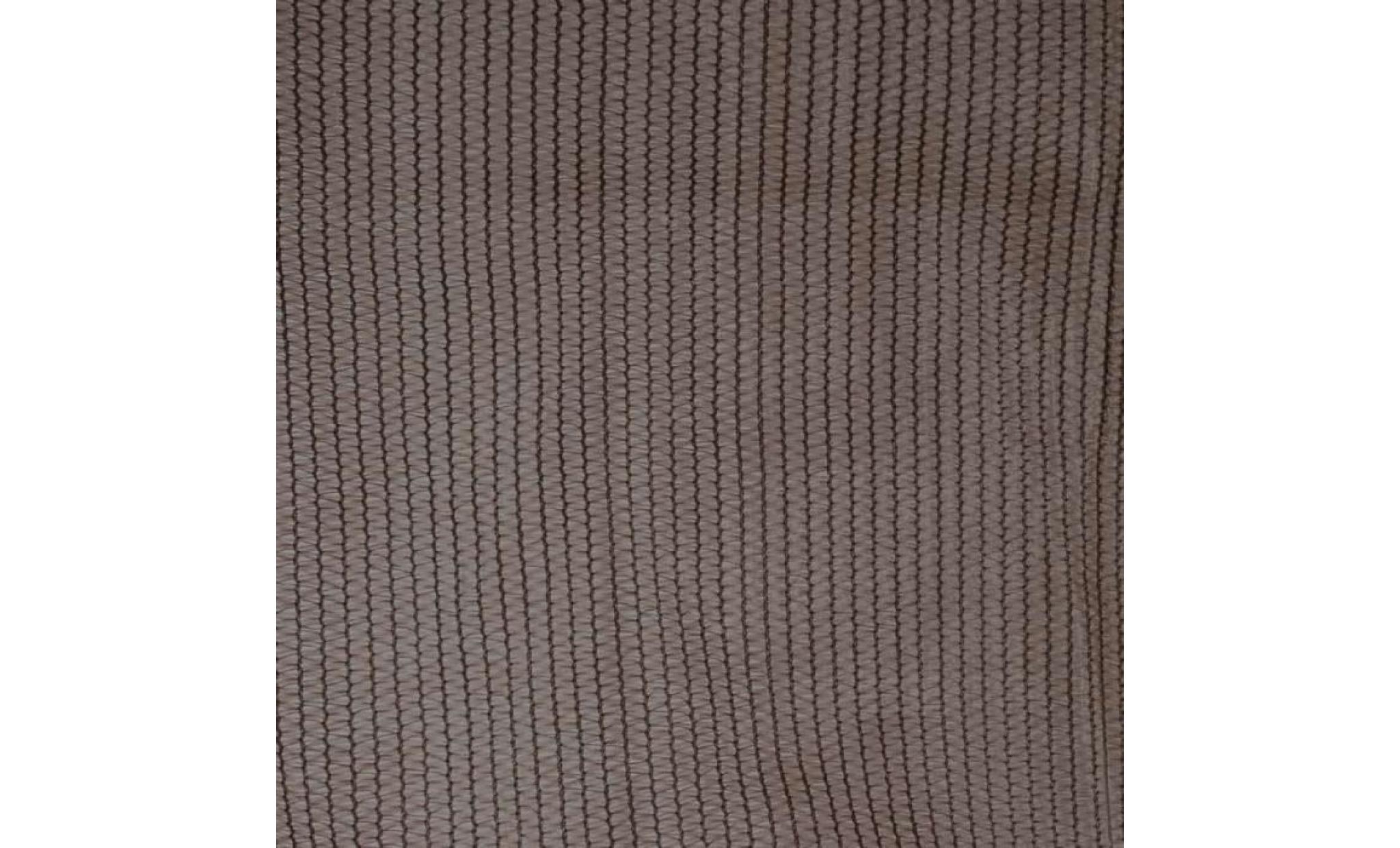 toile d'ombrage triangulaire couleur taupe 3,6x3,6x3,6m