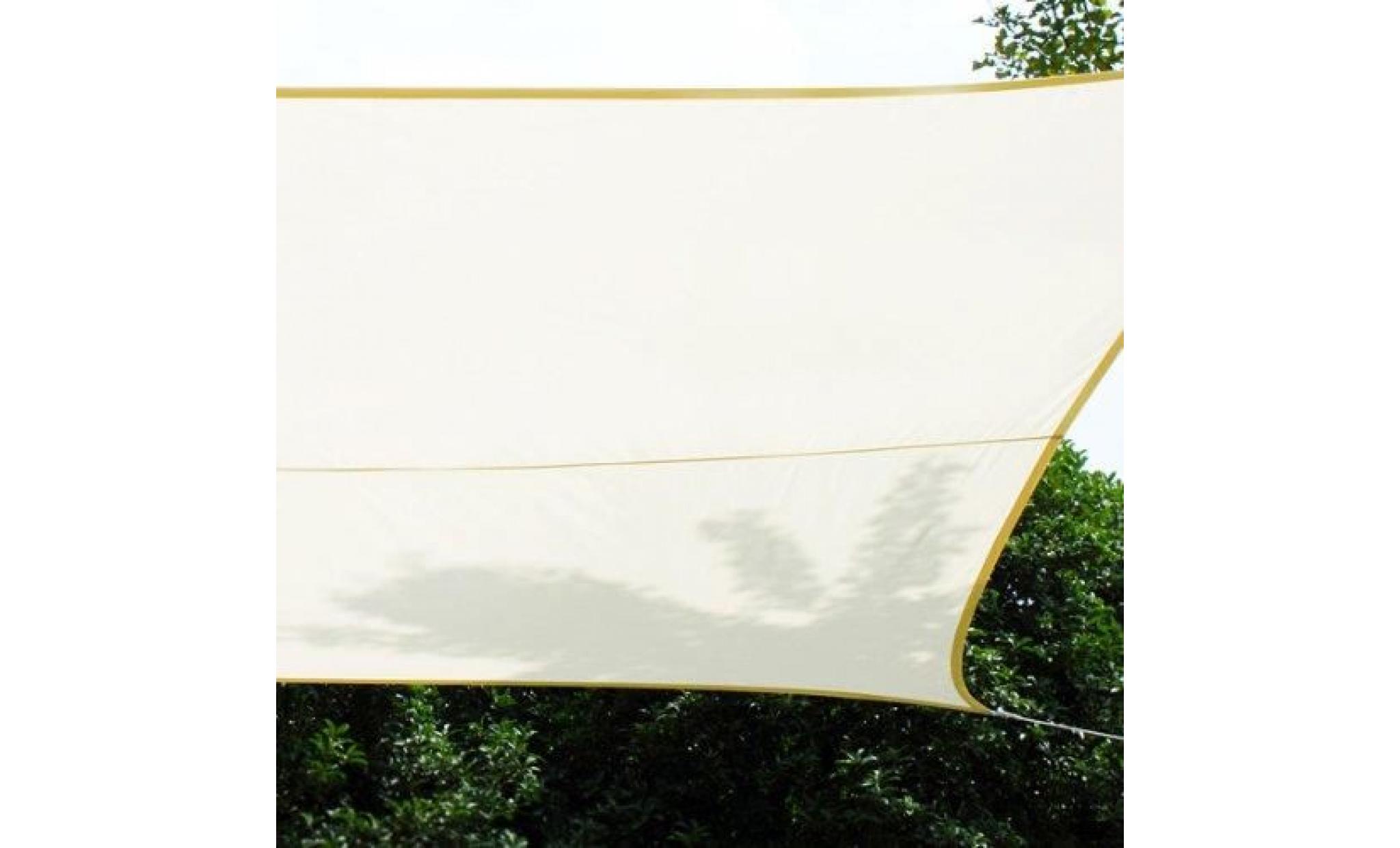 toile solaire voile d'ombrage 3 x 4 m pour ombrager votre jardin