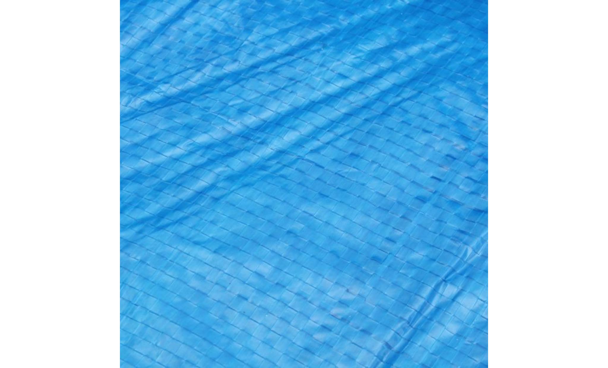 toptw bâche couverture ronde pr piscine jardin(sans piscine) pour intex pour bestway bleu noir aléatoire 457cm pas cher