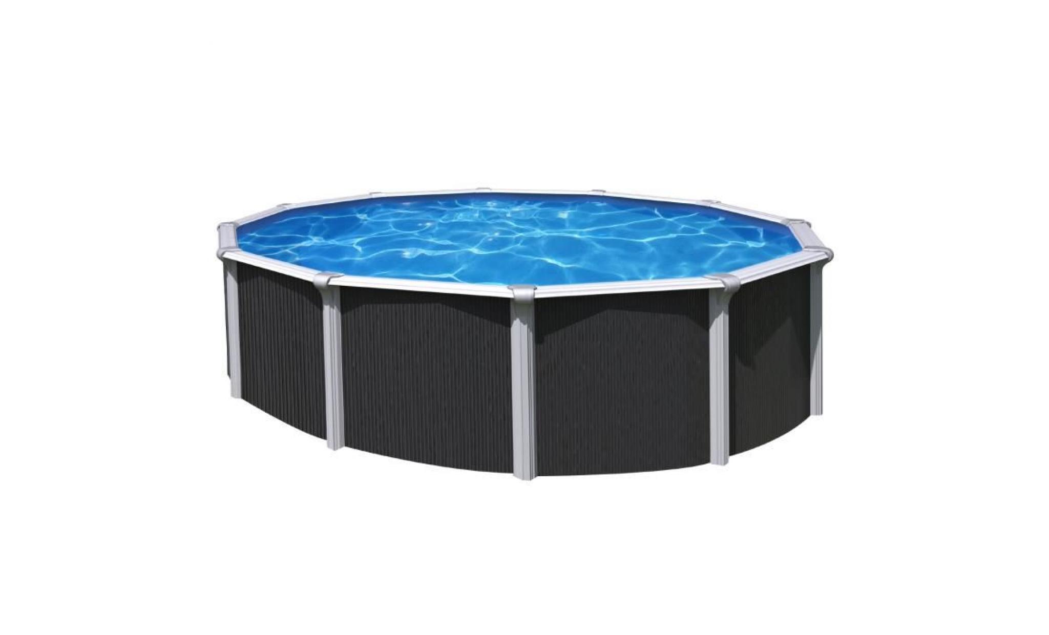 trigano piscine métal hors sol osmose   5,80 x 1,32 m   aspect bois pas cher