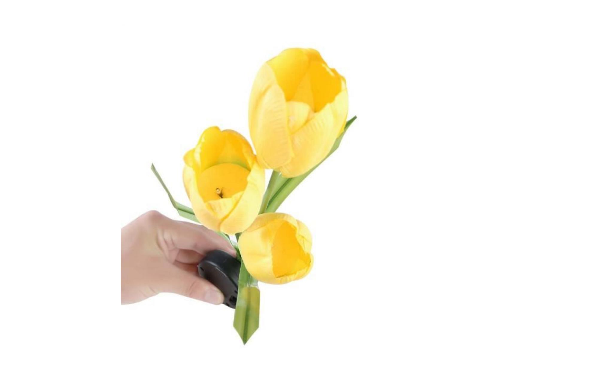 tulip   lampe à led solaire   blanc chaud gd44 pas cher