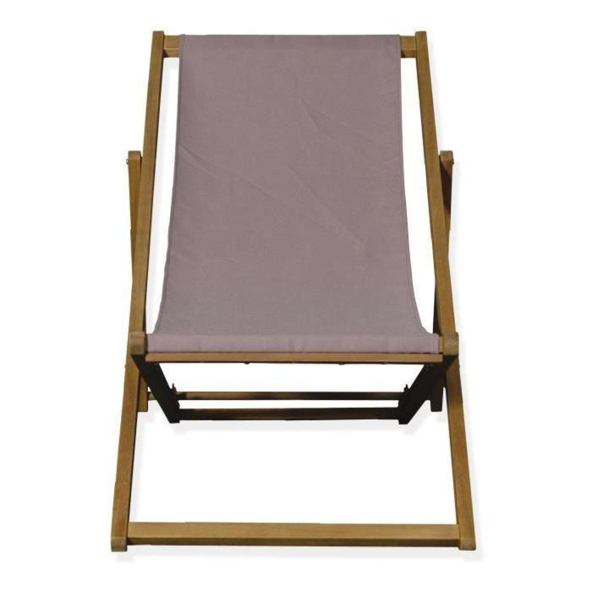 Udine Chilienne / Chaise longue de jardin taupe - Taupe