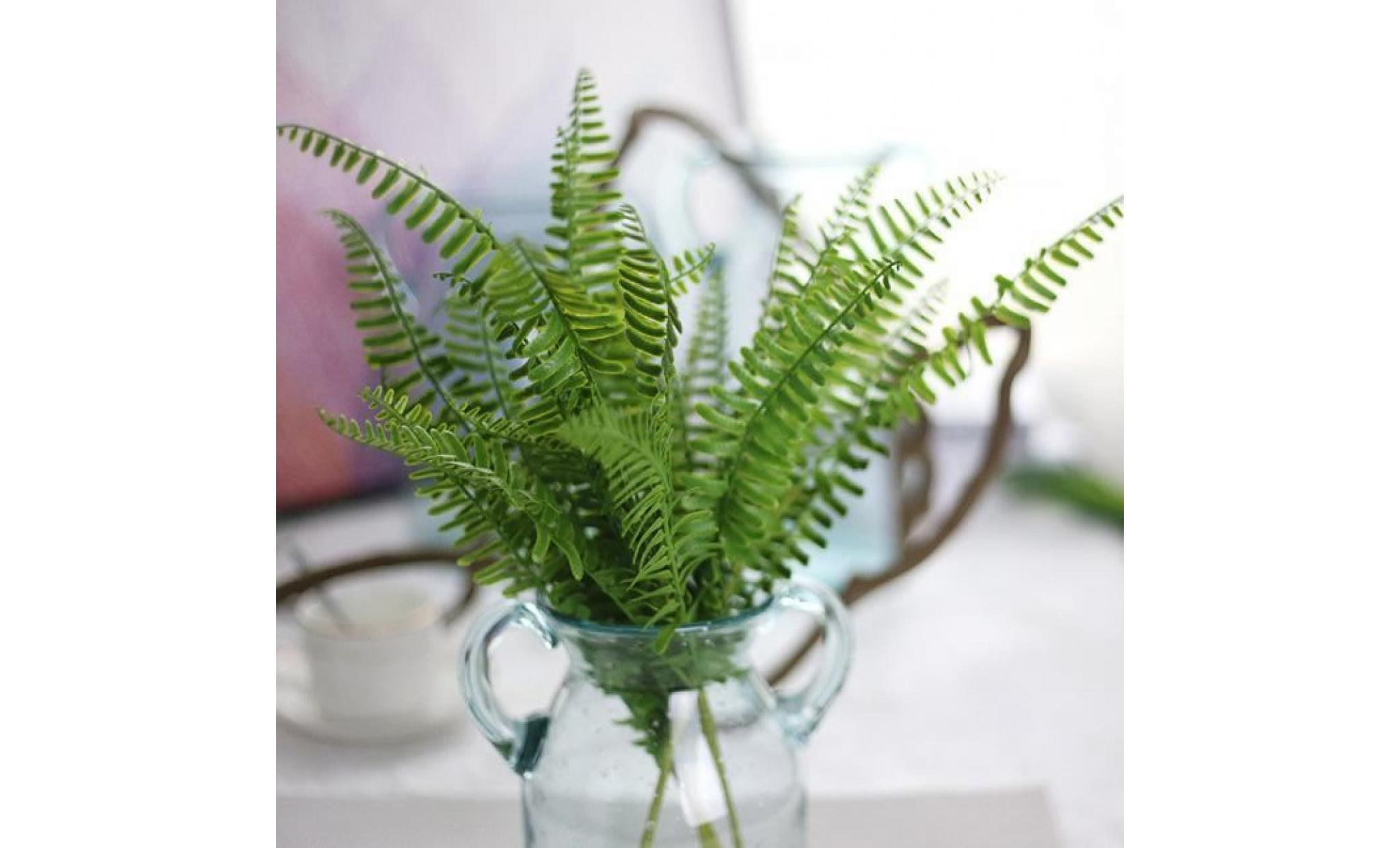 vert artificiel en plastique petites feuilles plantes eucalyptus home decor de mariage #si 218 pas cher