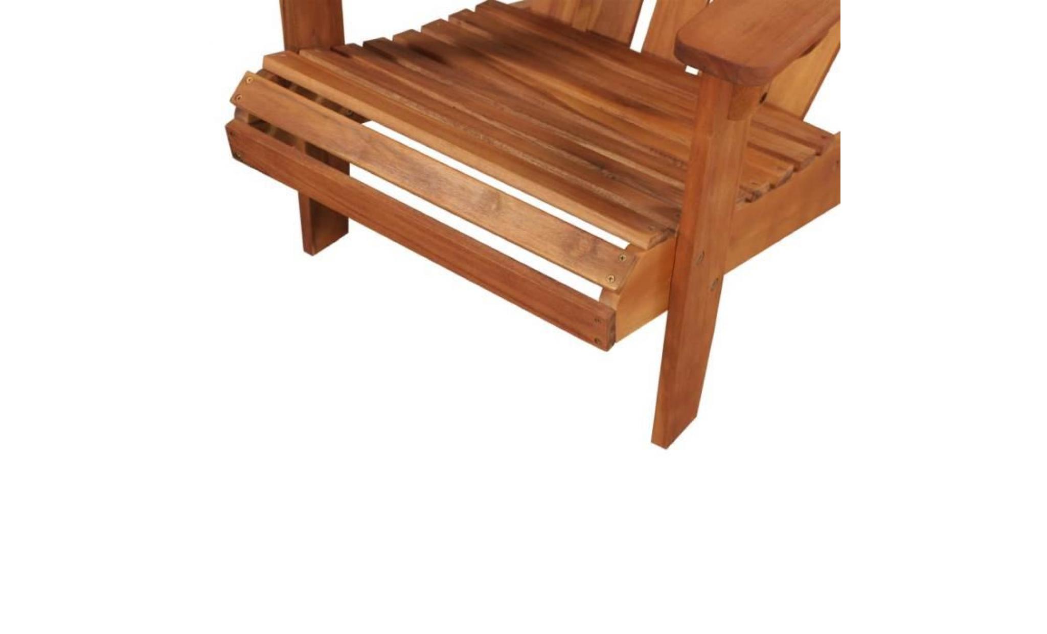 vidaxl chaise de jardin adirondack bois d'acacia massif pas cher