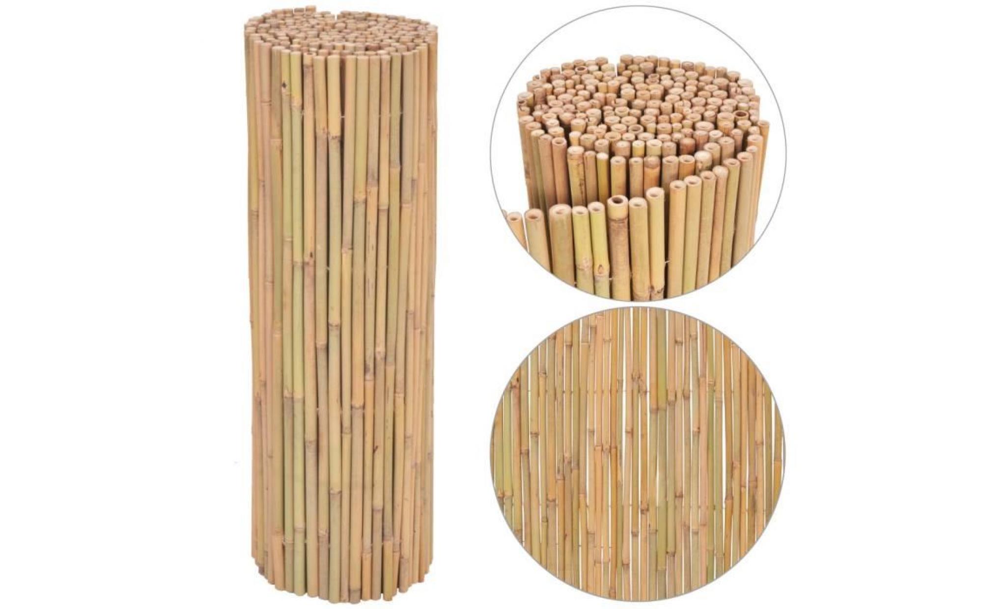 vidaxl clôture de jardin bambou 300 x 100 cm