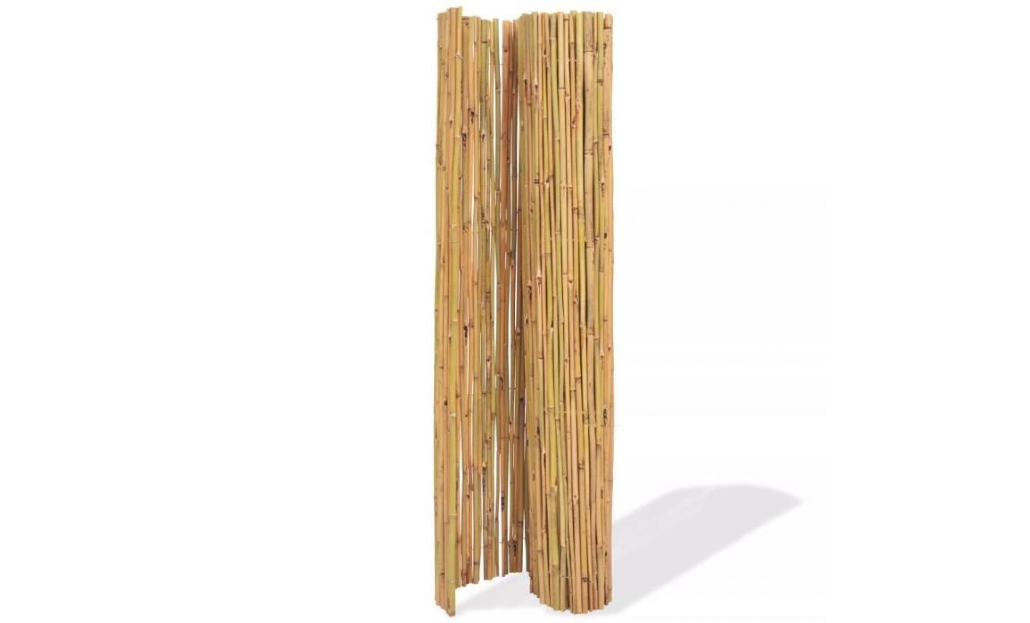 vidaxl clôture de jardin bambou 300 x 150 cm pas cher