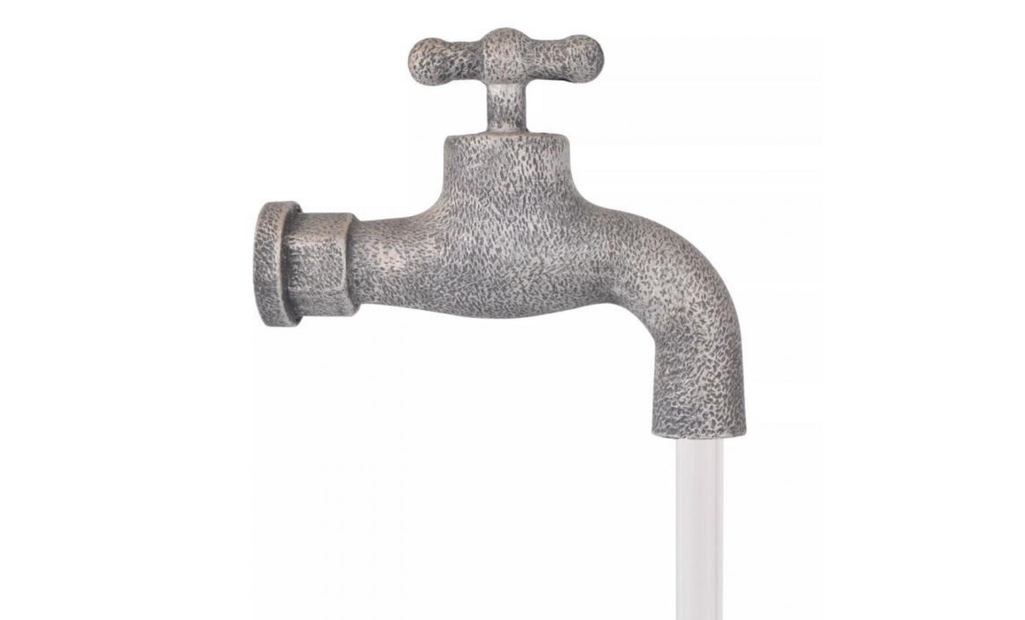 vidaxl fontaine avec robinet et seaux polyrésine pas cher