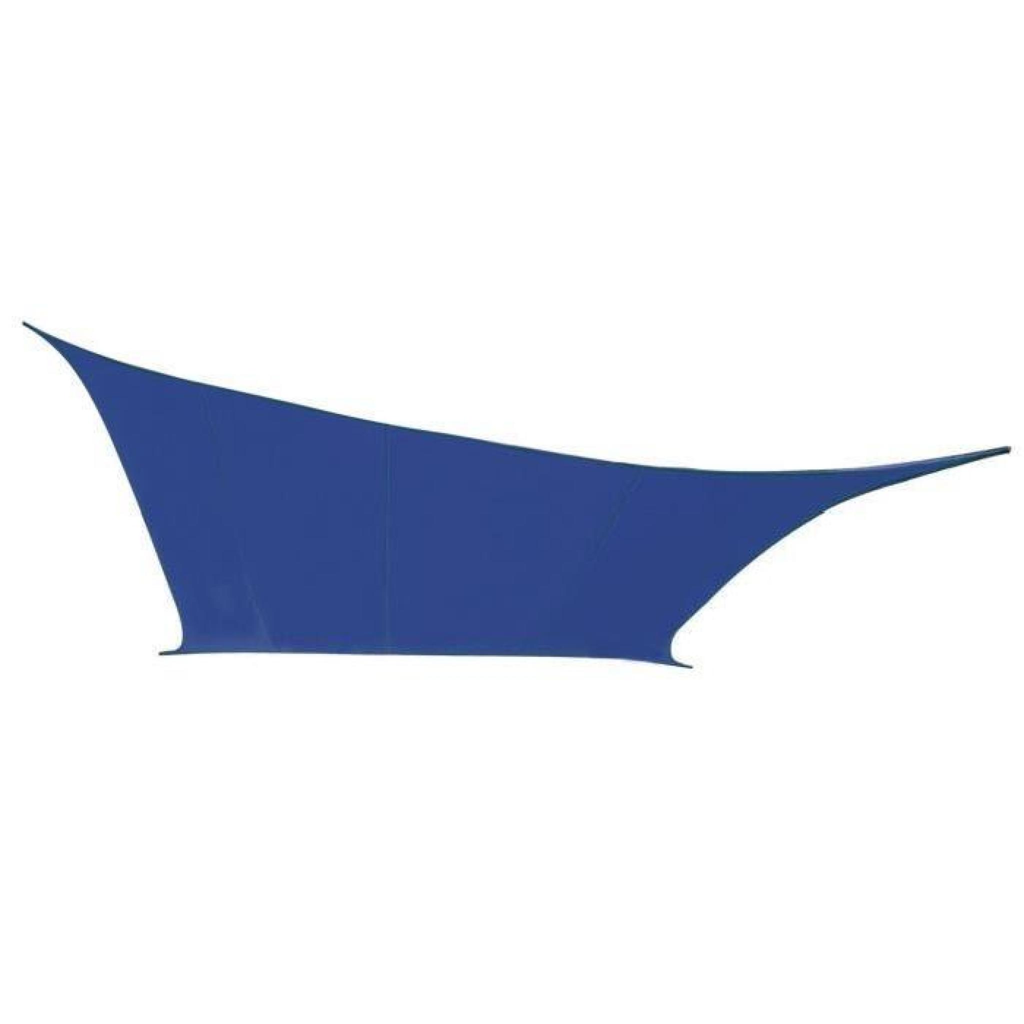 Voile d'Ombrage Bleu Carré 3m - Déperlant - 140g/m2 - Kookaburra pas cher