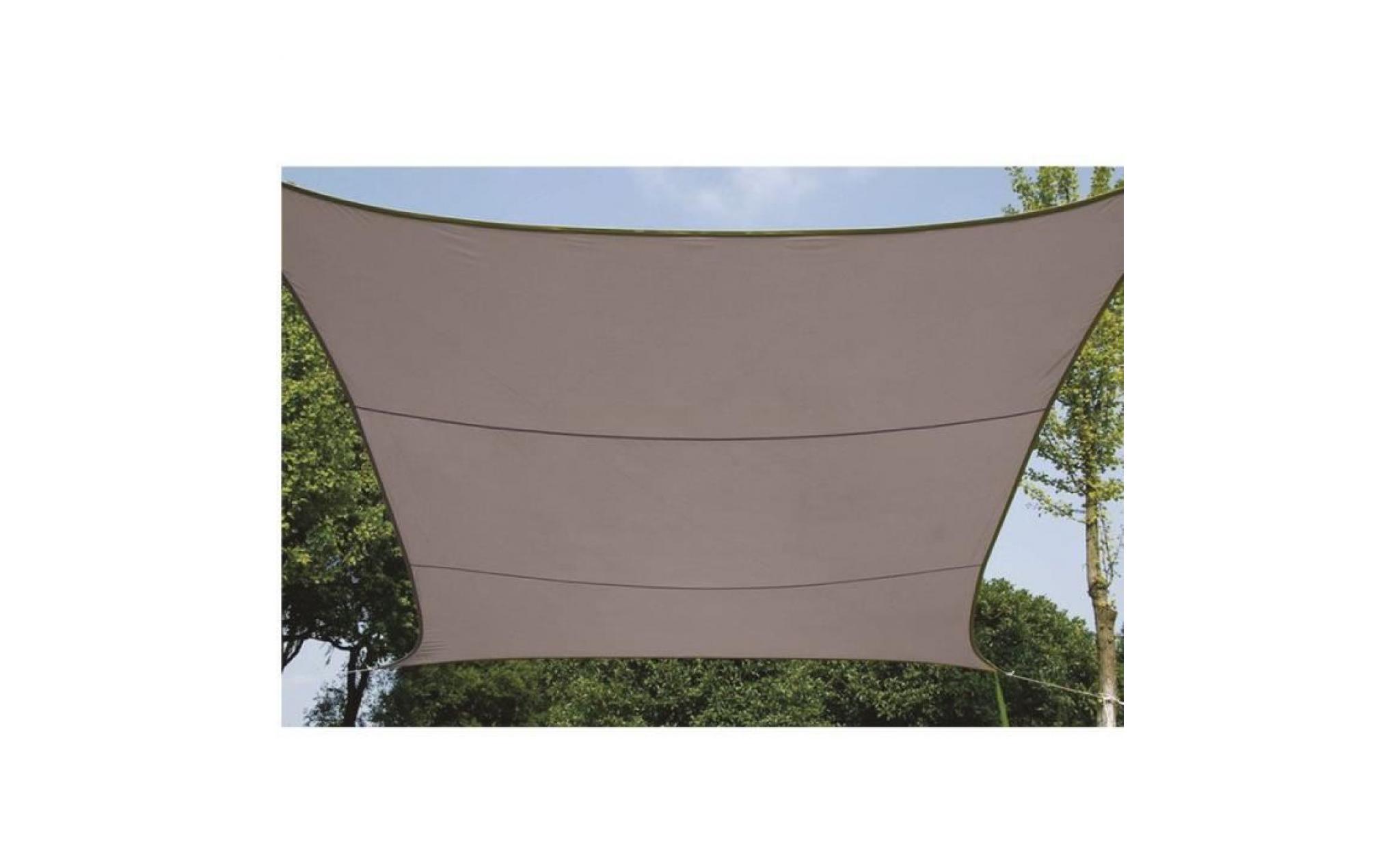 voile d'ombrage carrée  3,6 m taupe