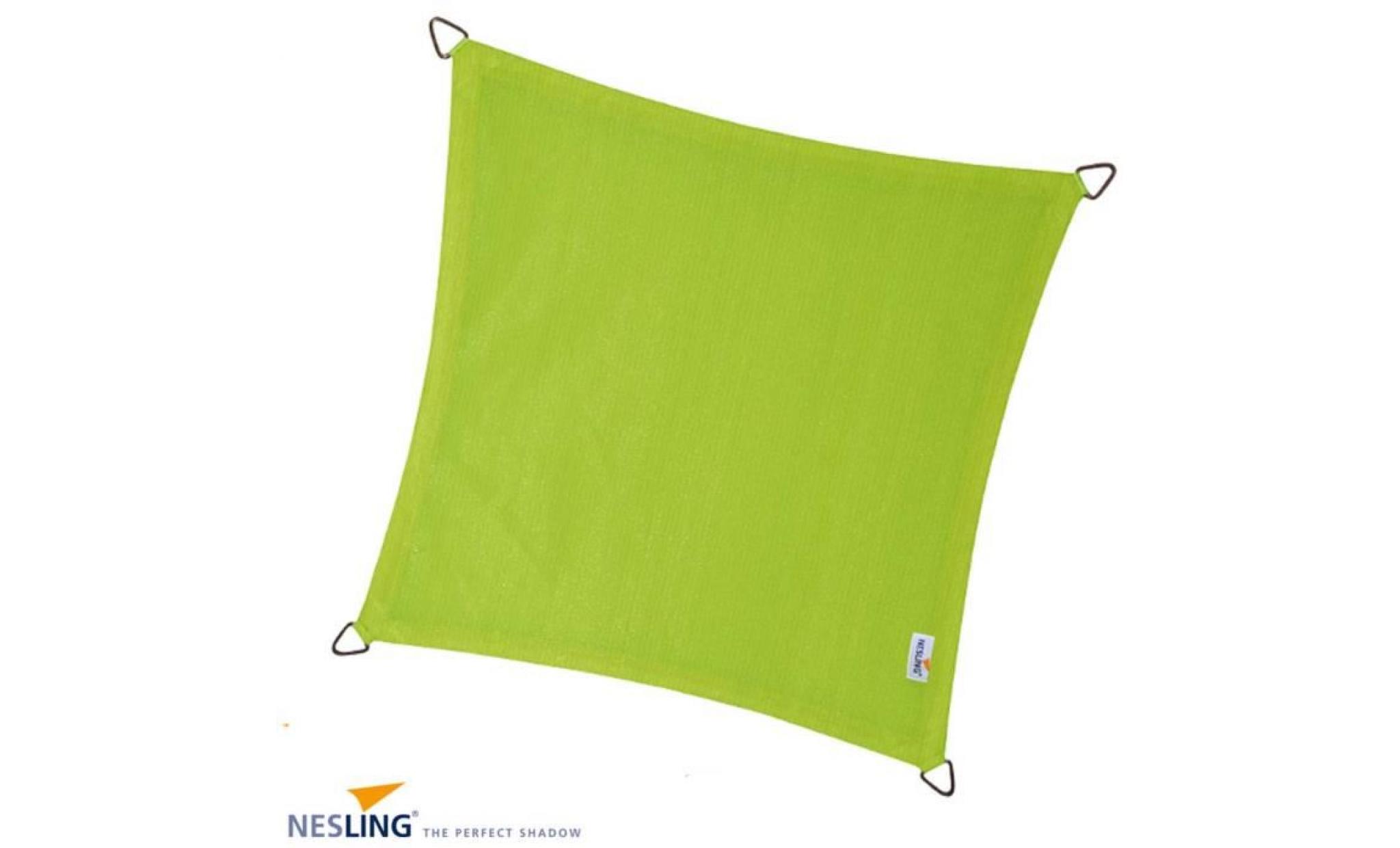 voile d'ombrage carrée coolfit vert lime 5 x 5 m vert