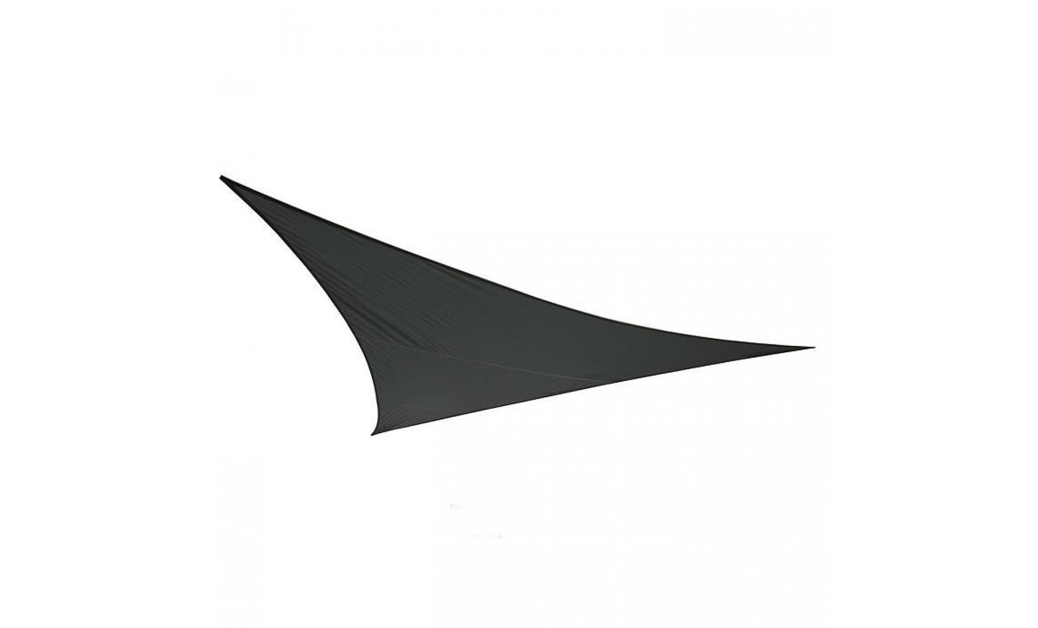 voile d'ombrage charbon triangle 5m   imperméable   160g/m2   kookaburra