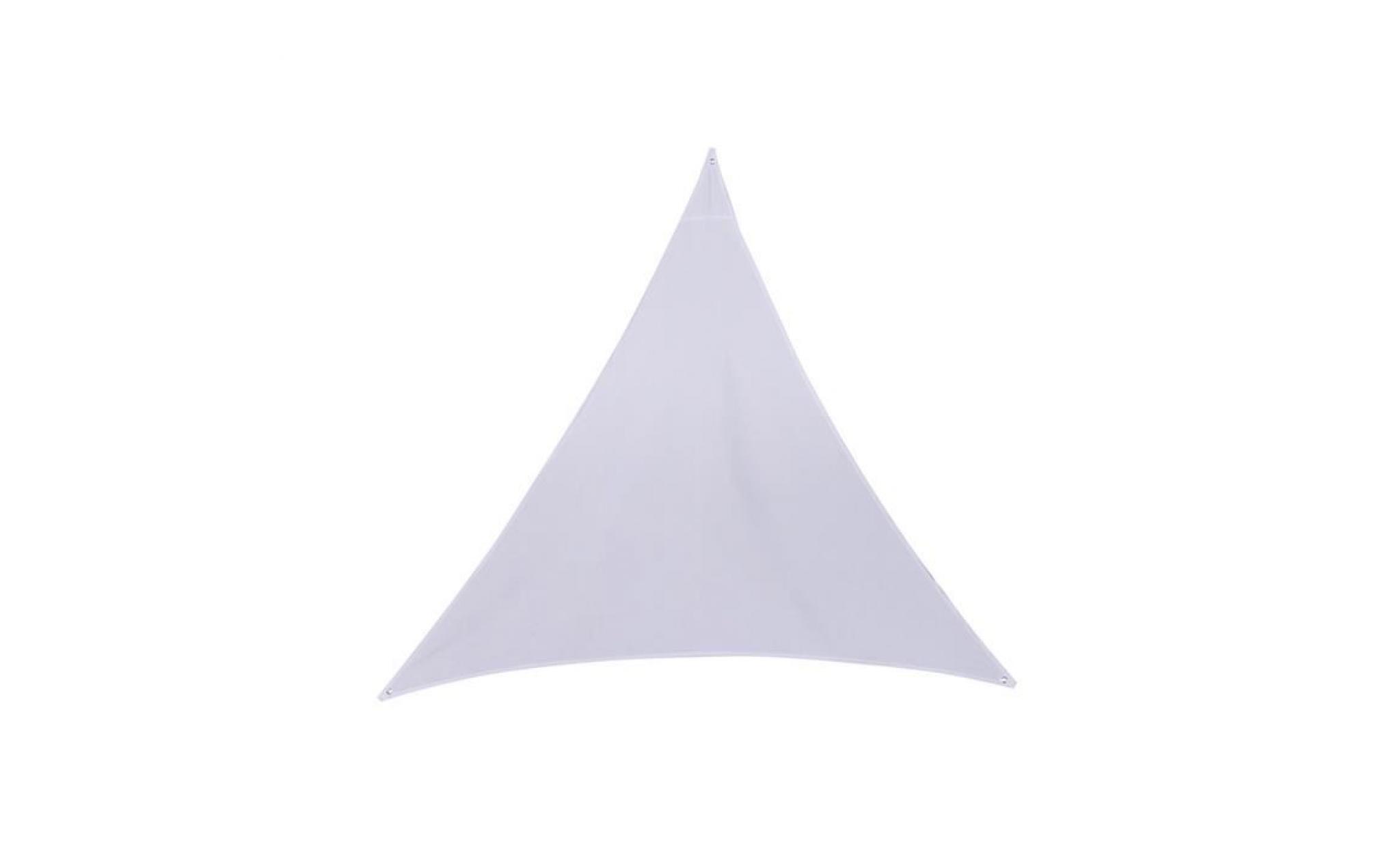 voile d'ombrage en polyester blanc. 200 x 200 x 200 cm