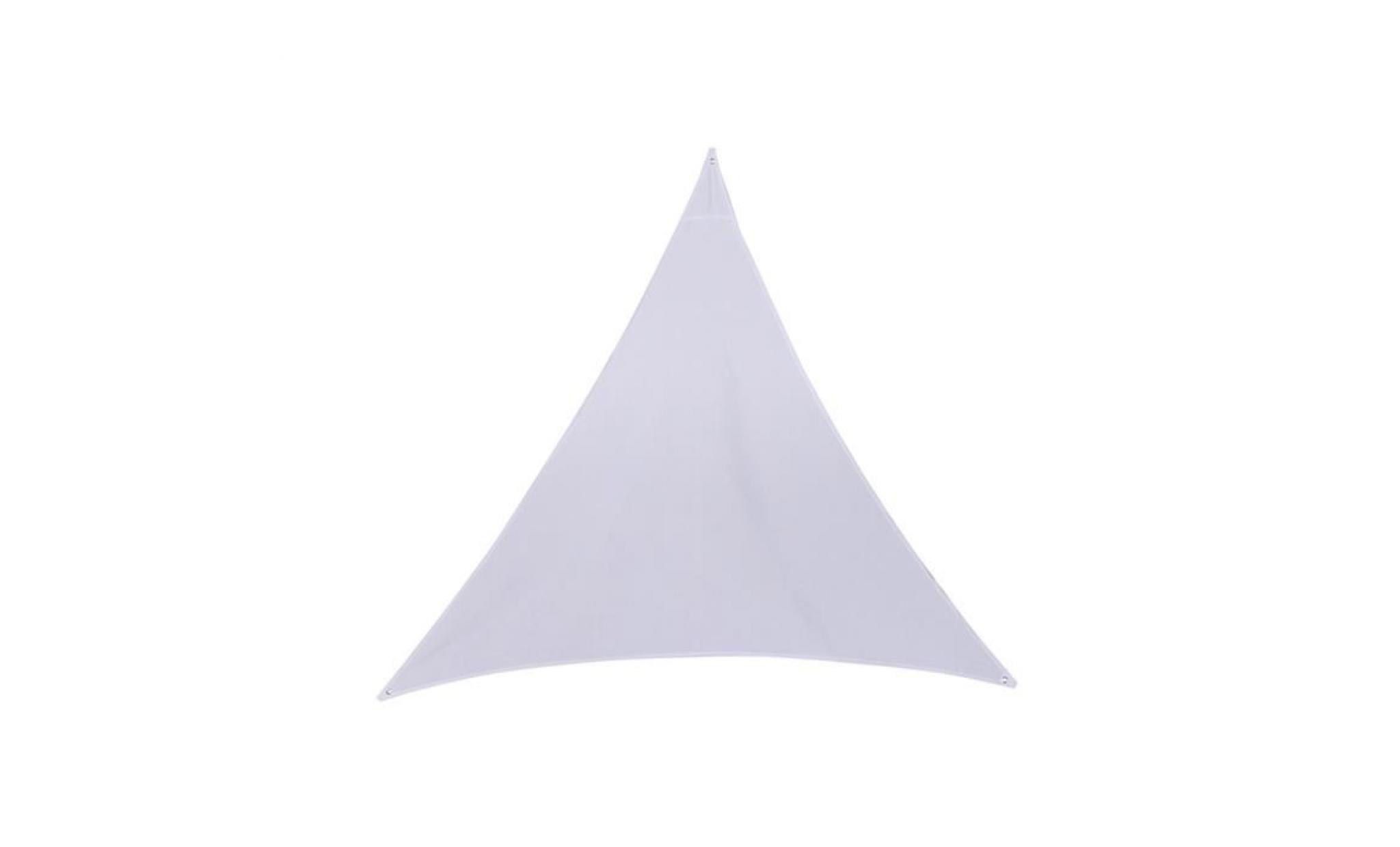 voile d'ombrage en polyester blanc. 300 x 300 x 300 cm