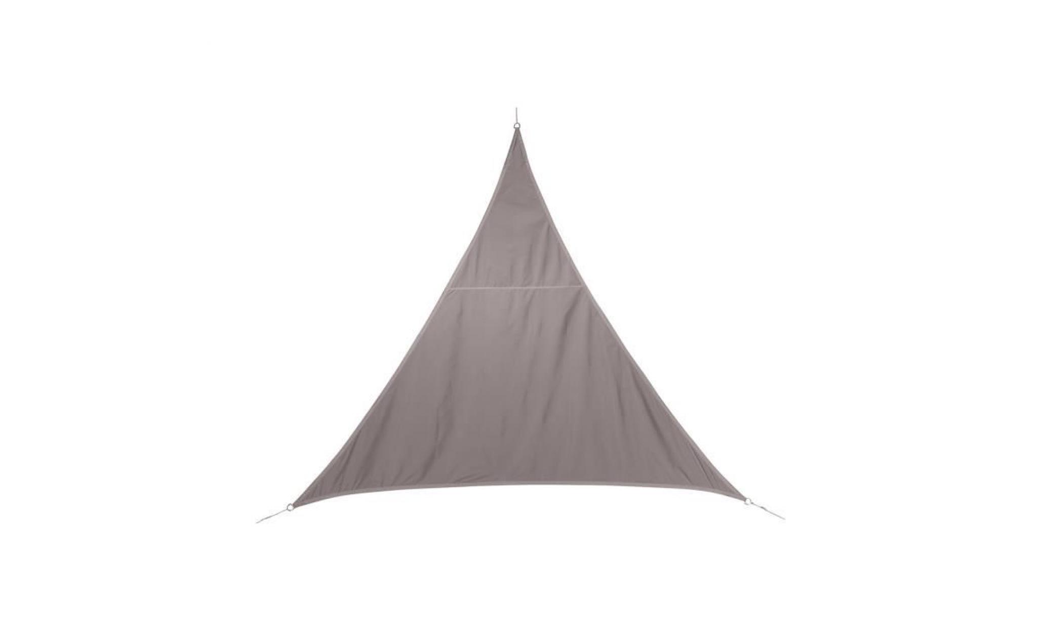 voile d'ombrage en polyester taupe, 300 x 300 x 300 cm