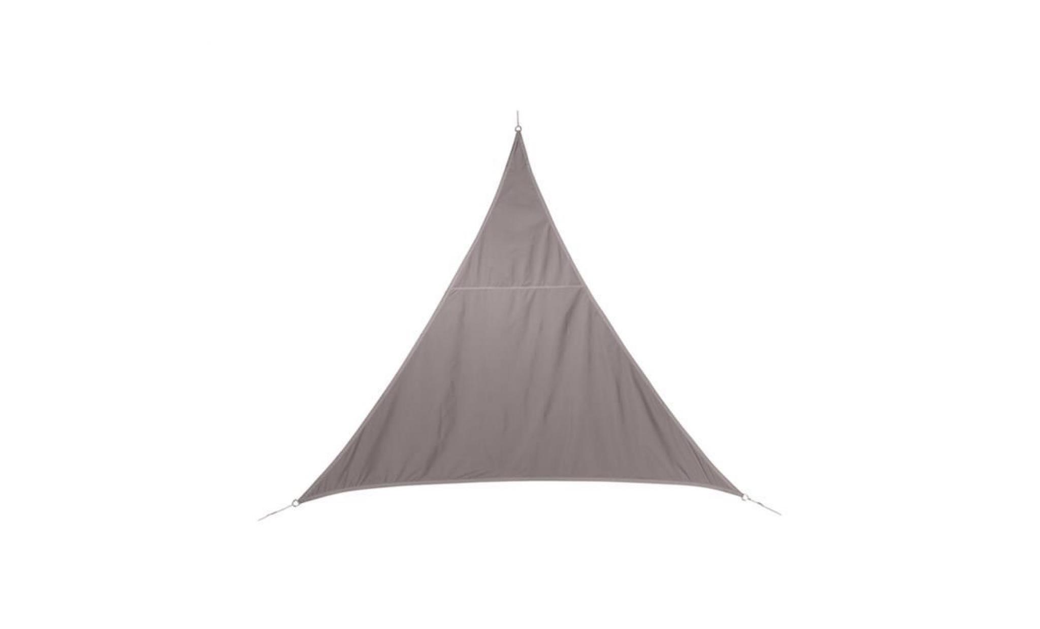 voile d'ombrage en polyester taupe, 400 x 400 x 400 cm