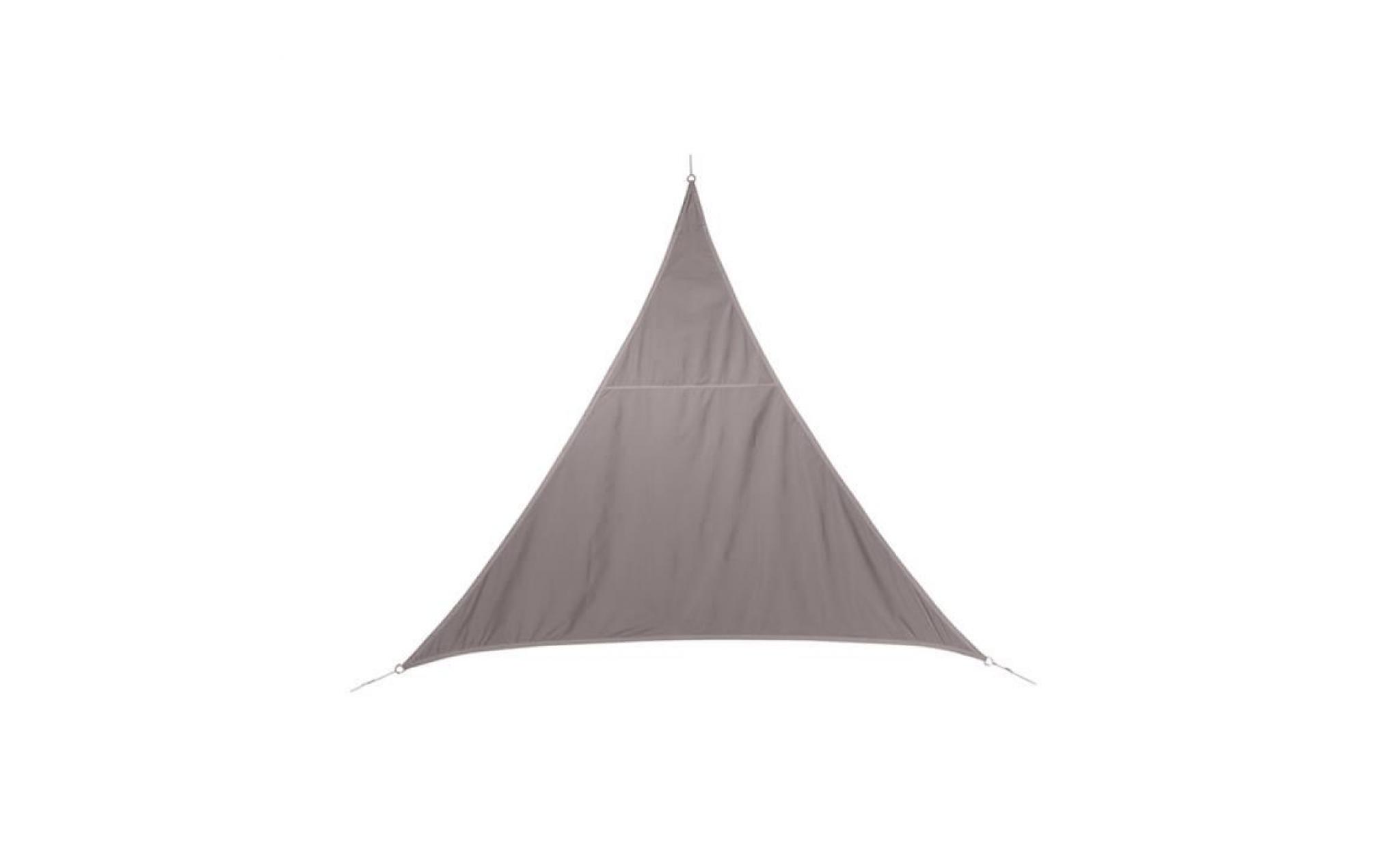 voile d'ombrage en polyester taupe, 500 x 500 x 500 cm