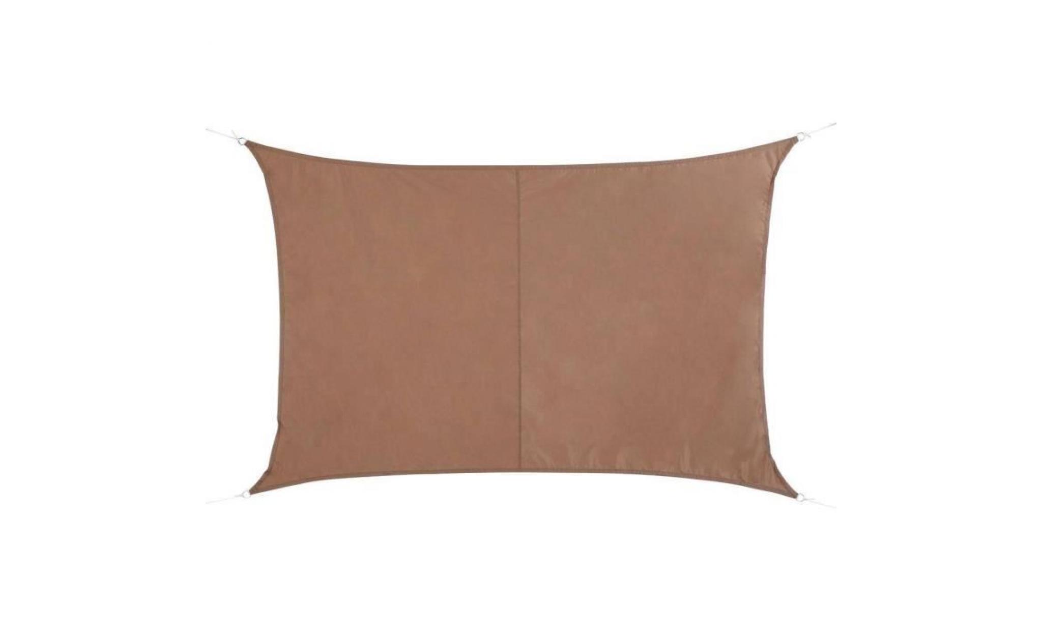 voile d'ombrage rectangulaire 2 x 3 m curacao   taupe